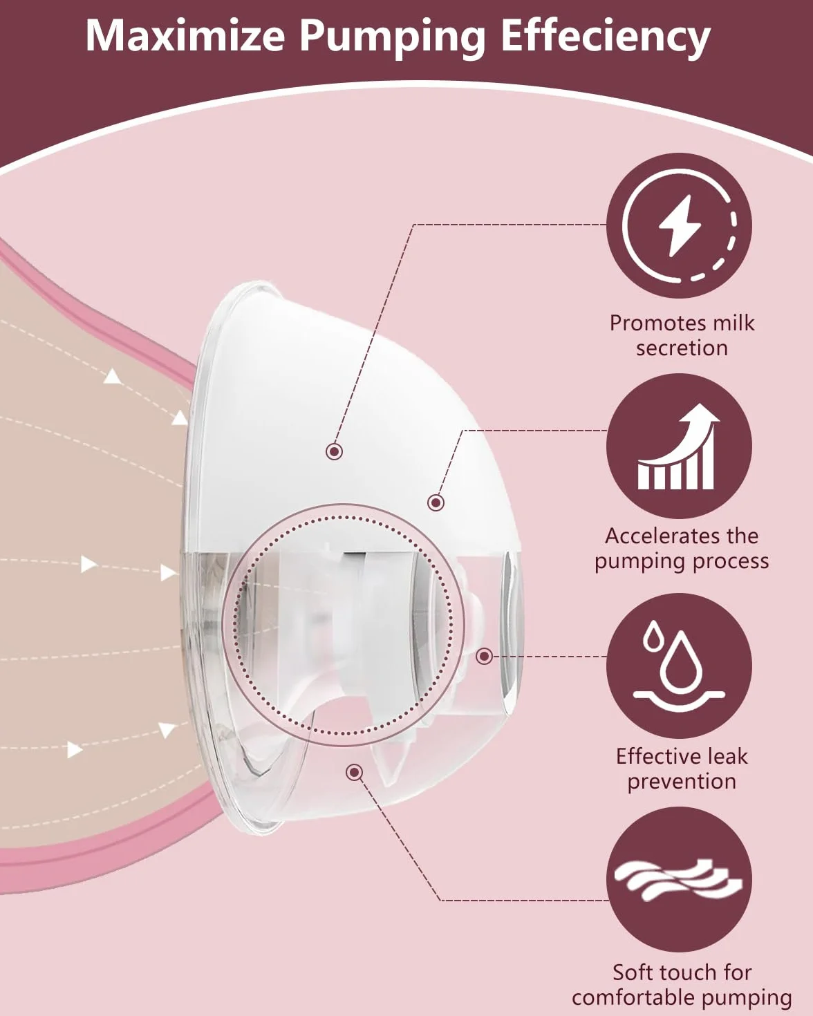 Inserts de bride compatibles Momcozy Air1 W1 M9 M6 M5 S12 Pro V1 Pro V2 Pro 4-22 mm lot de 10