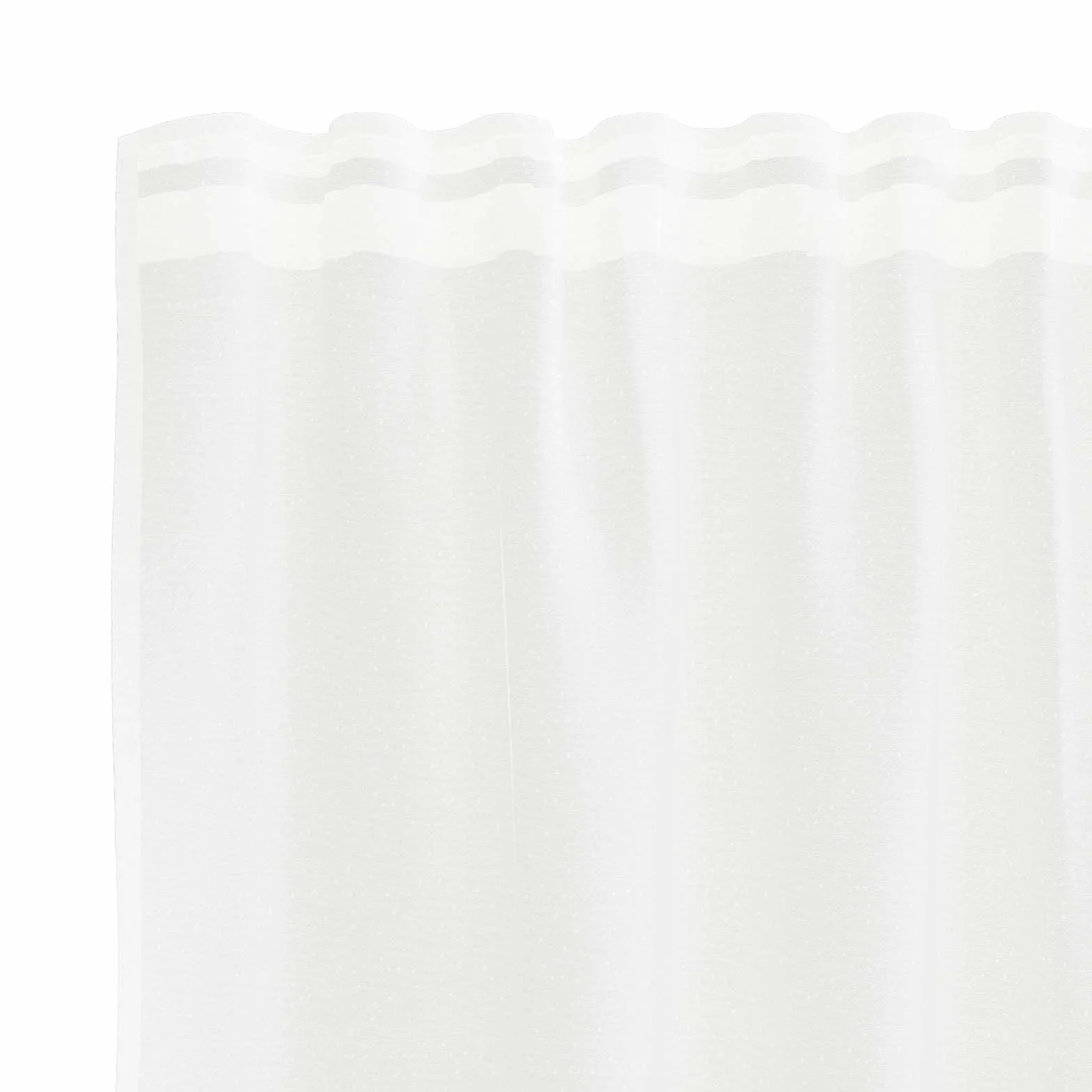 Rideau en dentelle blanc en polyester 160 x 400 cm, décoration de fenêtre avec brise-vue et protection solaire, rideau pour salon, chambre à coucher, bureau, panneau léger avec 4 méthodes de