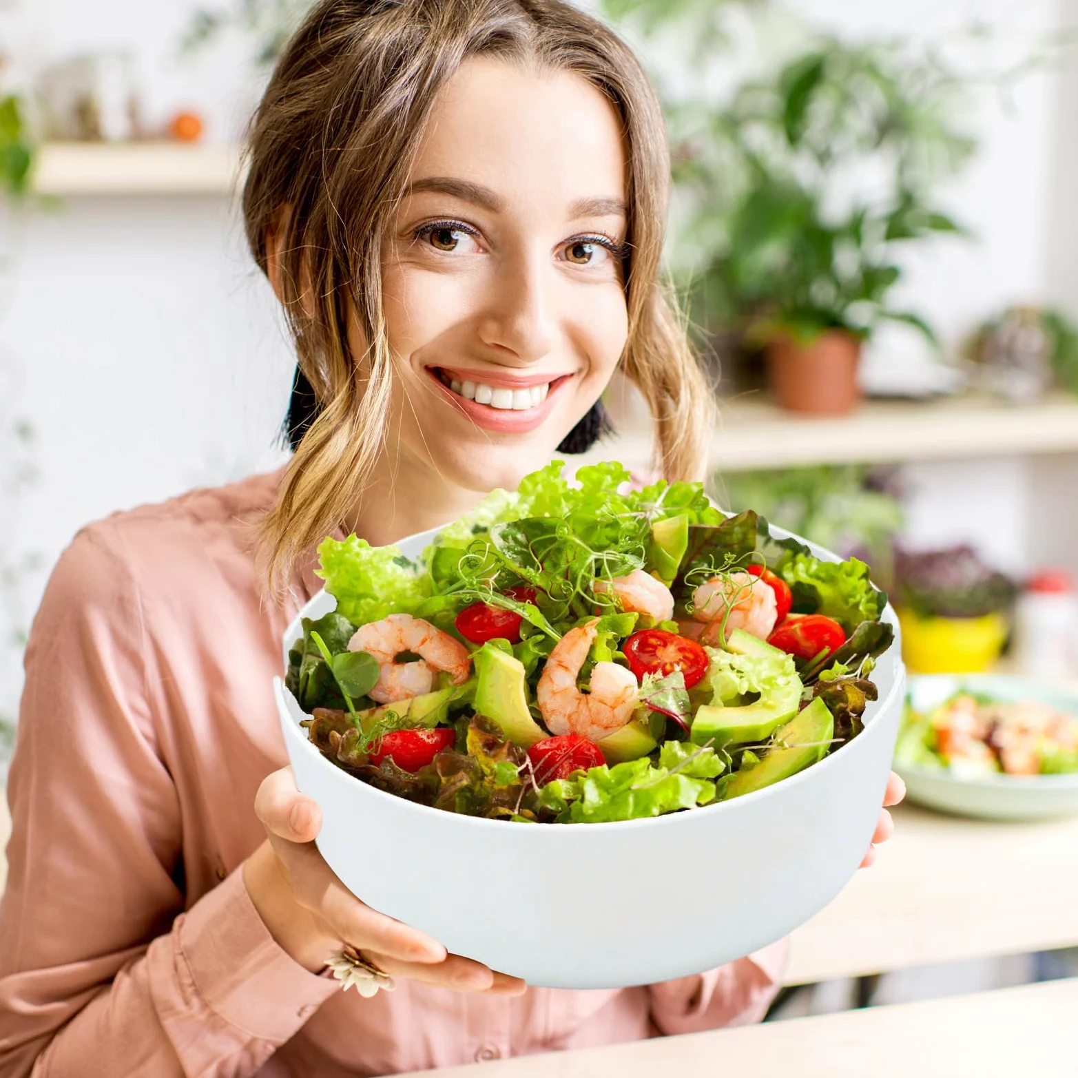 Grands Saladiers De Service Contenants Alimentaires En Bois Vaisselle | Grand Bol Saladier Légumes Pâtes Nouilles Préparation Mélange Cuisson Pour Maison