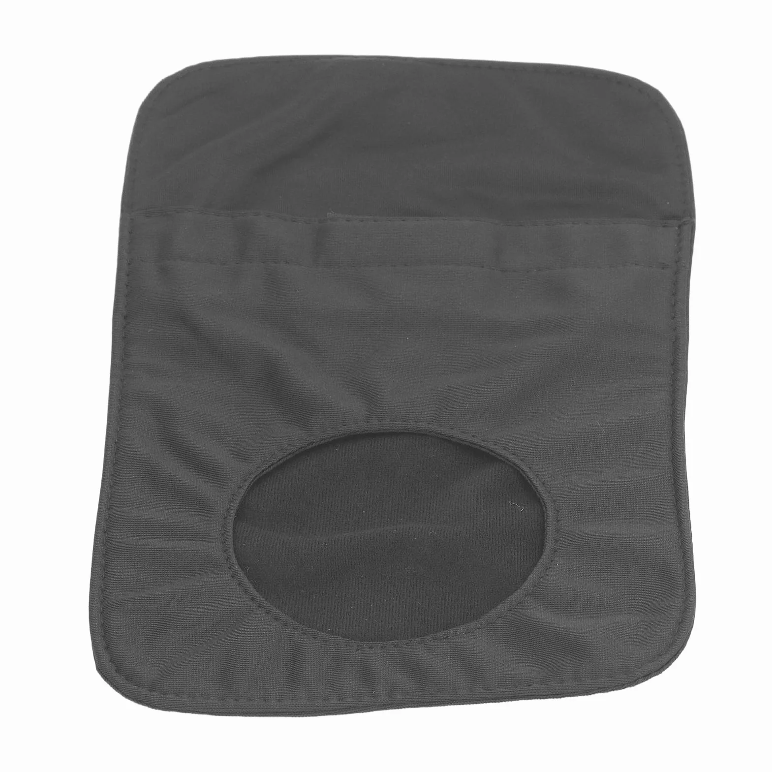 Housse de sac de colostomie noire en coton respirante lavable ajustement universel