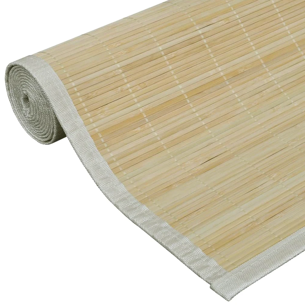 Générique Tapis en Bambou Naturel à Latte rectangulaire 120 x 180 cm, Maison & Jardin, Décorations, Tapis, Beige, (Poids 2.06KG)
