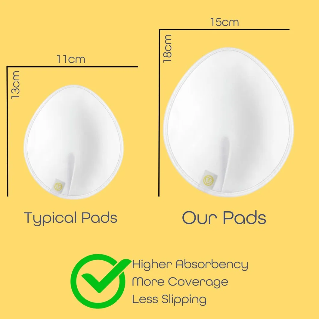 First Days Maternity Coussinets d'allaitement réutilisables coton biologique Taille XL ultra-absorbants lavables