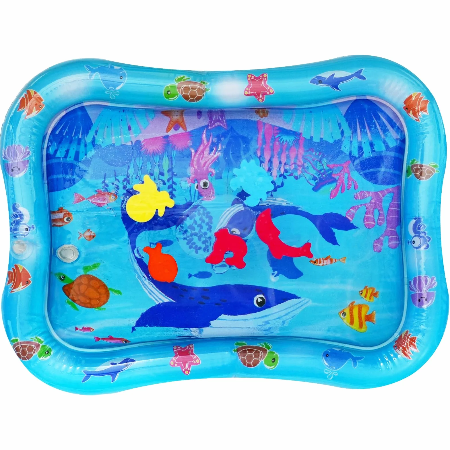 Tapis d'eau pour bébé 66x50cm Tummy Time Gonflable Nourrissons Filles Garçons 3-9 Mois Nouveau-né