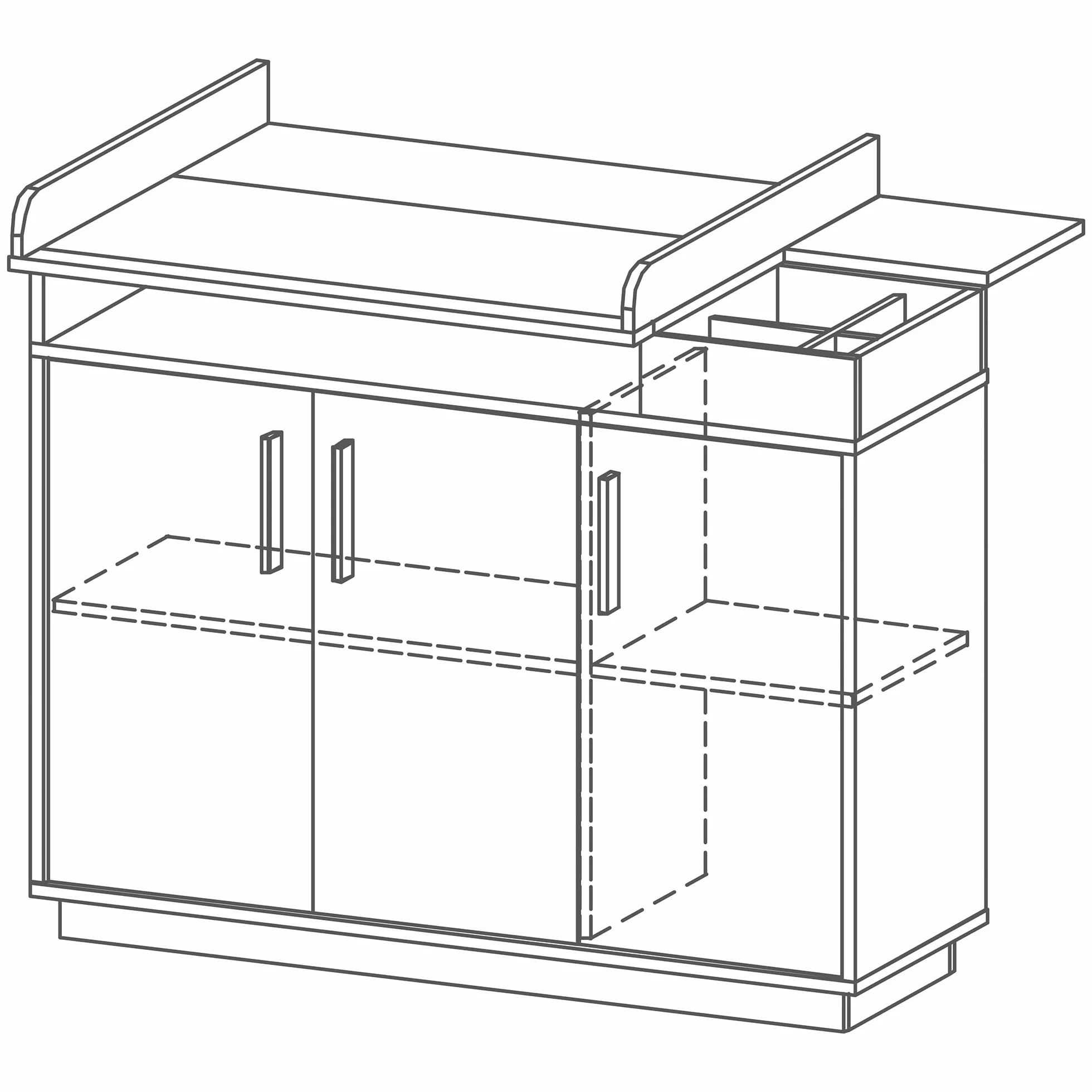 Chambre Bébé Complète Olaf Lit Évolutif 70 x 140 cm Commode à Langer Armoire 3 Portes Blanc Décor Bois