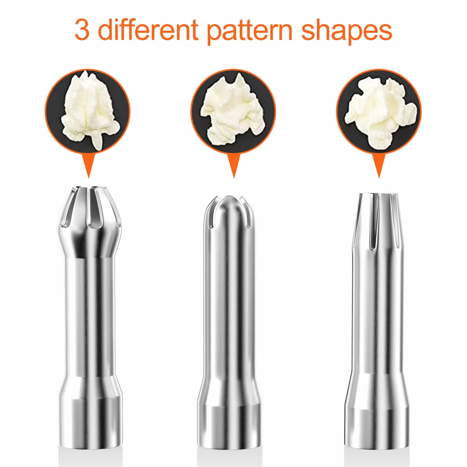 Newaner 500ml siphon chantilly crème aluminium avec 3 douilles acier inoxydable brosse nettoyage