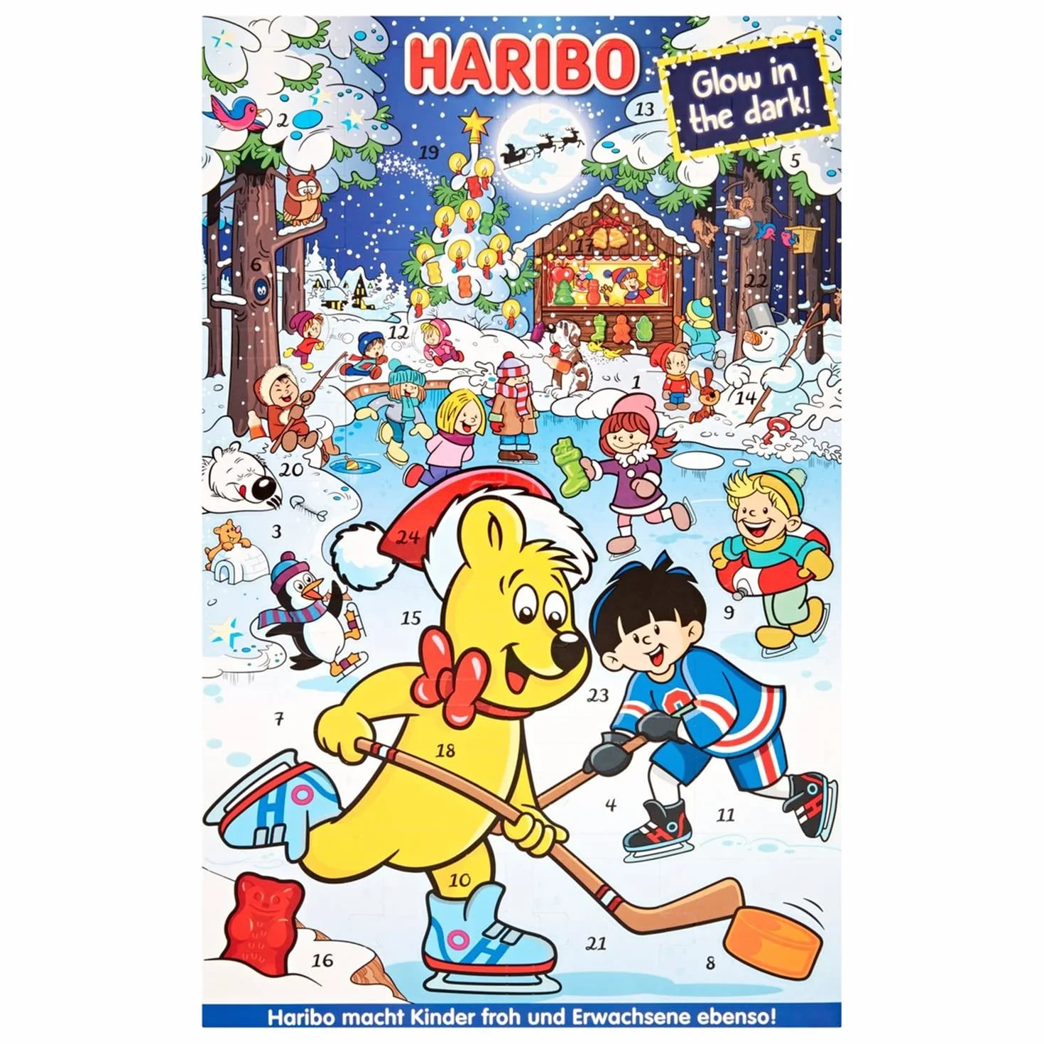 Haribo Calendrier de l'Avent Bonbons de Noël 300g