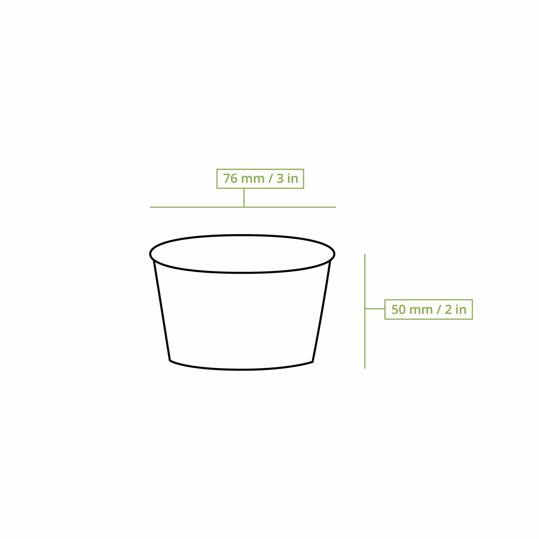 BIOZOYG 1000x gobelet à glace en carton 75 ml blanc - bol jetable sans plastique et recyclable - ramequin dessert bol a emporter