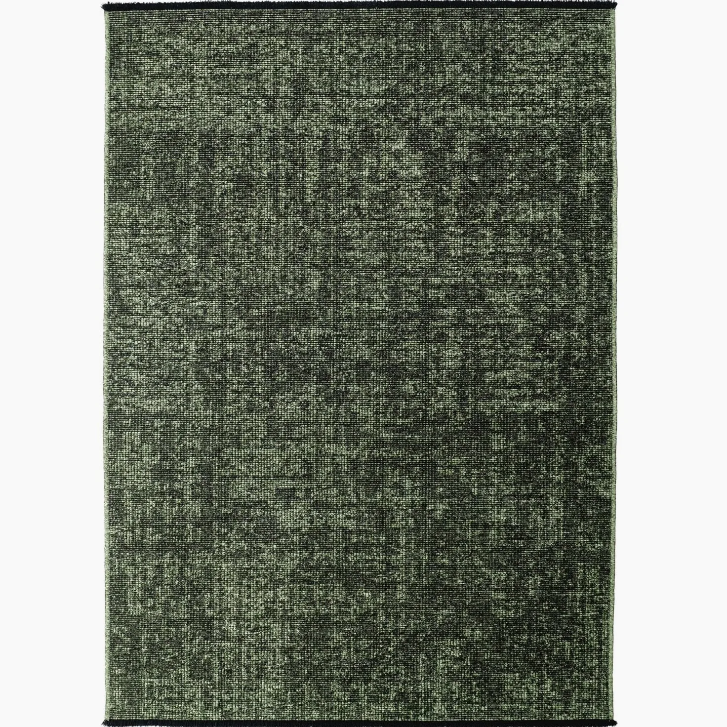 Tapis bohème Kilim Vintage en Chenille de Coton Lavable antidérapant pour Salon Chambre Cuisine - Dimension 80X150 cm, Couleur Vert