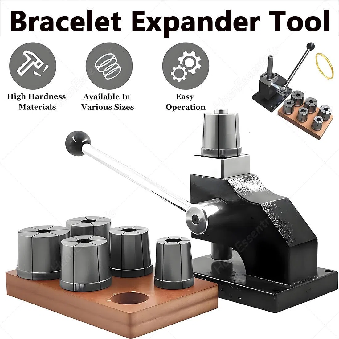 Écarteur de bracelet pour taille de bague, outil d'élargissement de bijoux – Équipement professionnel réglable de réparation de bijoux
