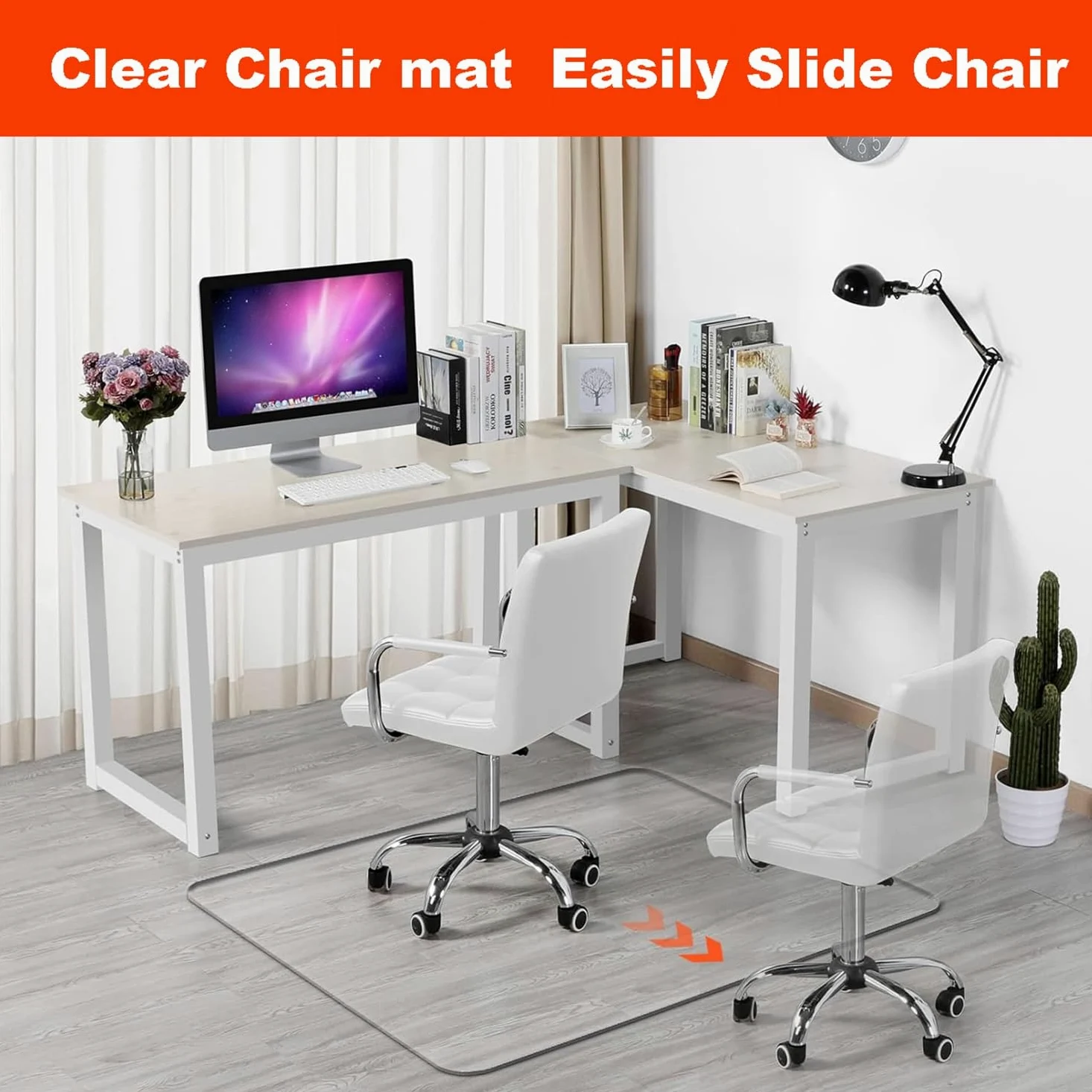 Tapis Protège Sol, Tapis De Protection De Bureau Transparent 50x100 60x140 70x150 80x160 90x180 Cm Tapis De Chaise pour La Lecture, Les Études, La Maison, Le Bureau, L'école (Size : 100x120cm)