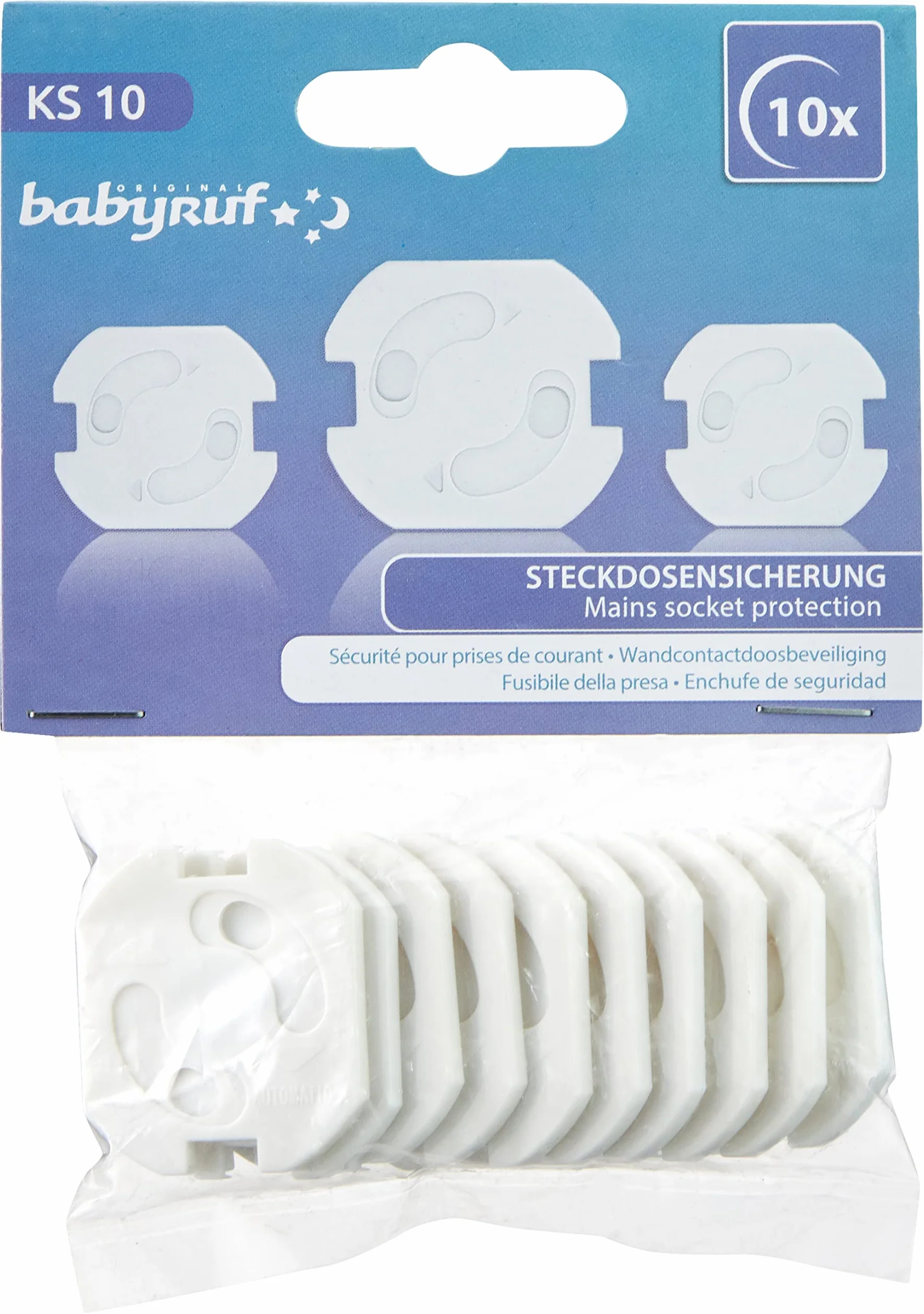 Olympia Lot de 10 Cache Prises Blancs Sécurité Enfant