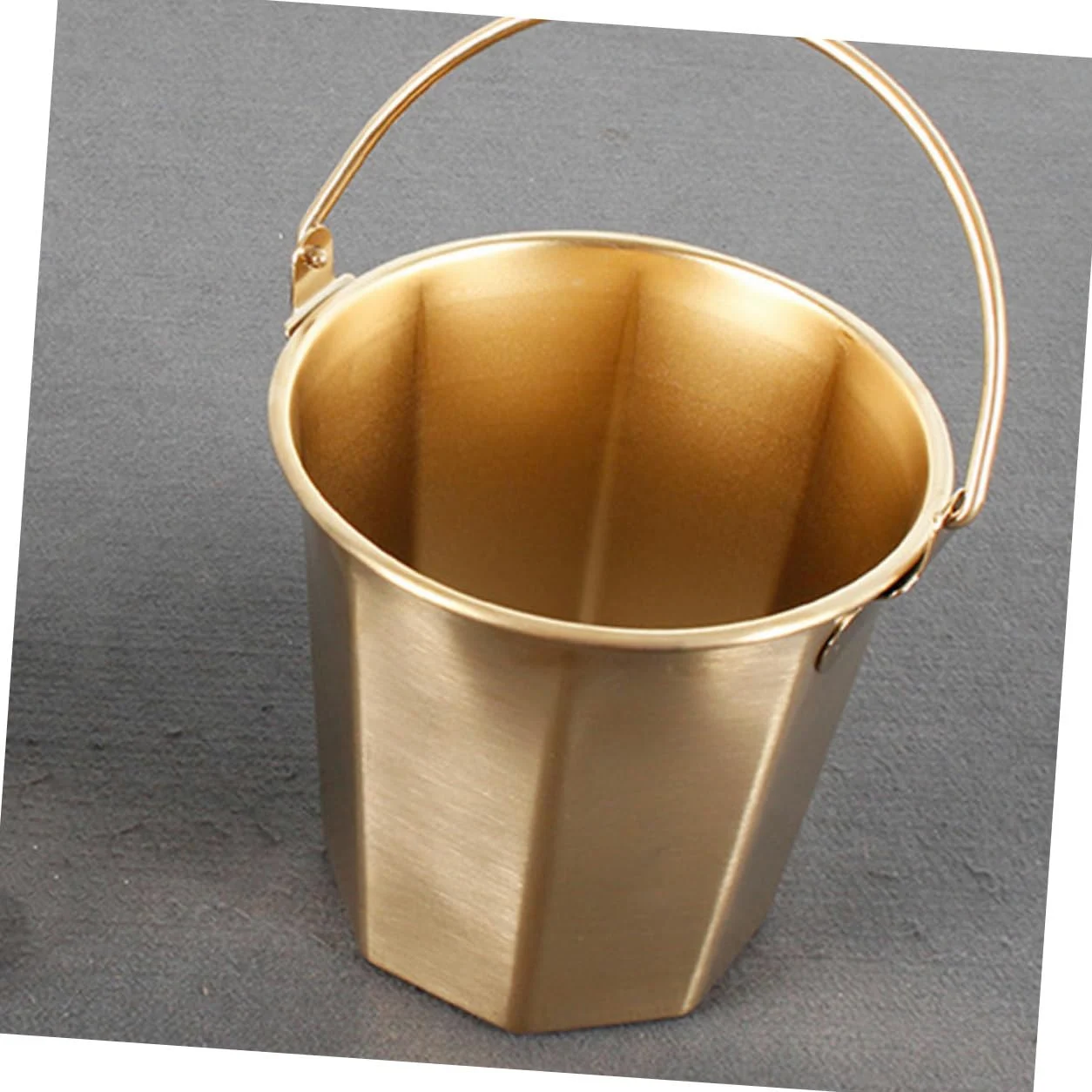 BESPORTBLE 3 Pièces seau de camping seau d'alimentation seau à plâtre récipient à huile seau à huile seaux d'eau Seau en acier inoxydable Seau à poignée godet capacité récipient à lait