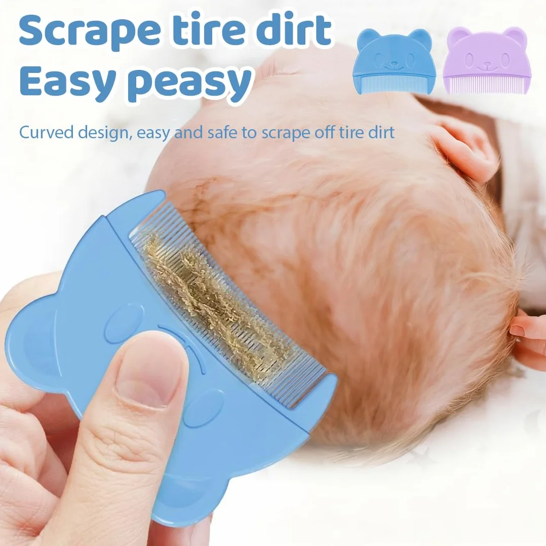 Peigne à Cheveux pour Bébé en Silicone, Brosse de Bain et Massage, 4 Pièces