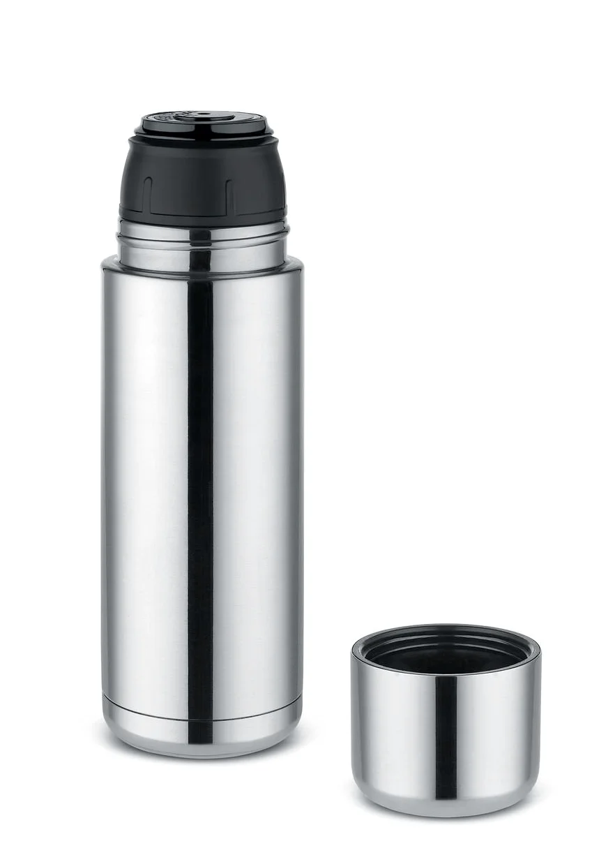 Alessi NF04 Nomu Thermos Acier Inoxydable/Résine Thermoplastique Argent 6,40 x 6,40 x 20,00 cm