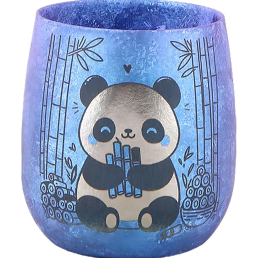 Tasse À en Titane À Motif Panda, Tasse À Boire en Titane, Tasse À Café pour À Dos, Camping en Plein Air