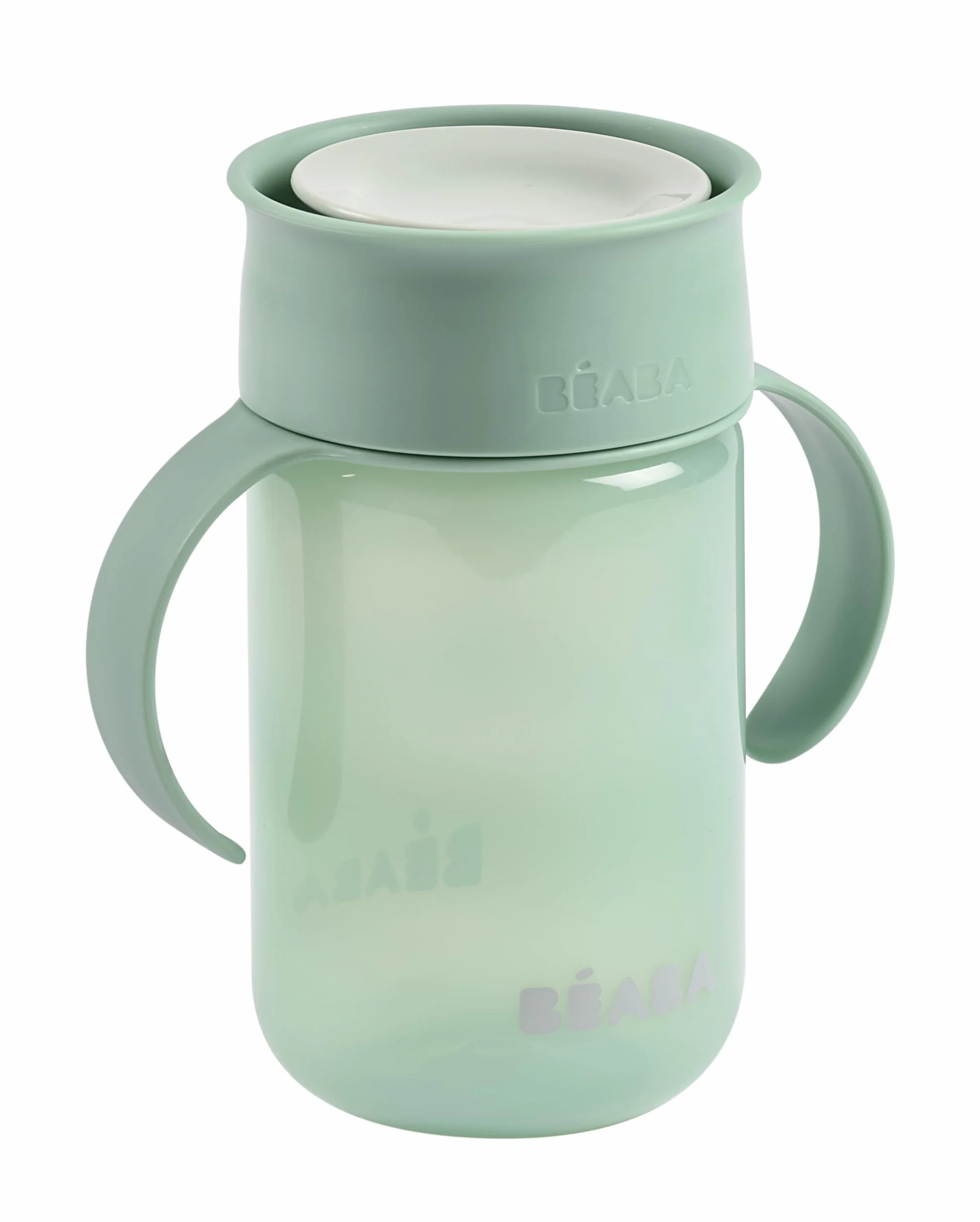 BÉABA Tasse d'Apprentissage 360° Anti-Goutte 340 ml Vert Sauge