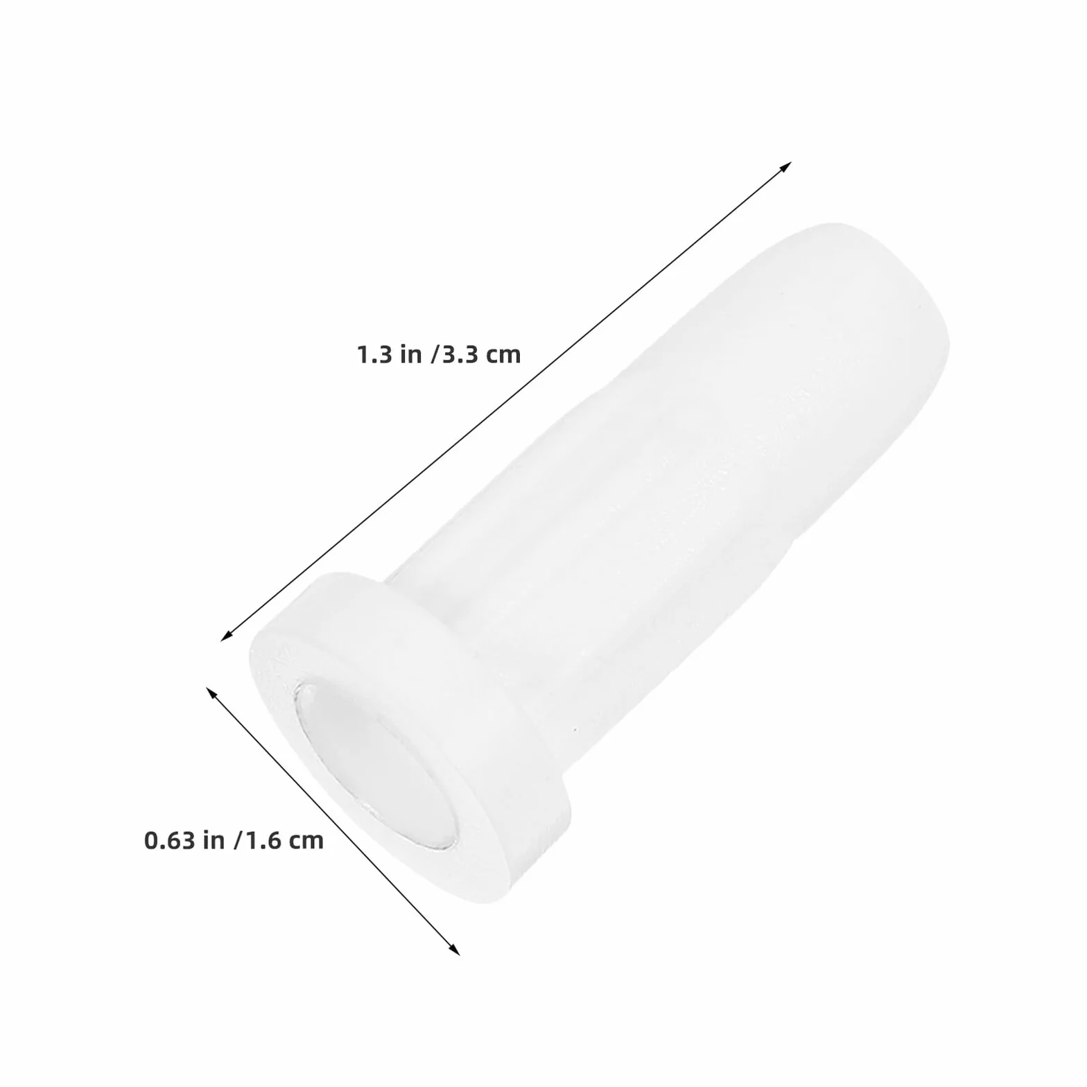 Douilles de Remplacement Blanches pour Roulettes de Berceau 50 Pcs Inserts Plastique 33x16 mm