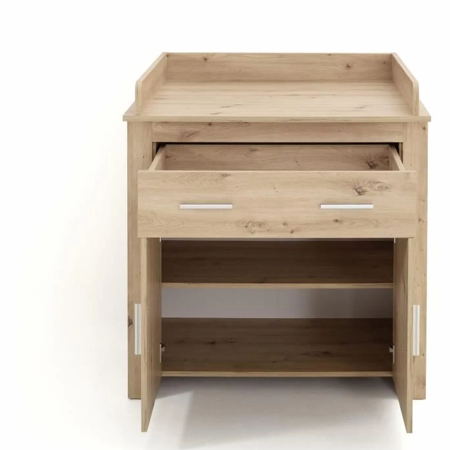 TREND TEAM Chambre bébé Duo Lit 70x140 cm Commode a Langer AHOI Chene