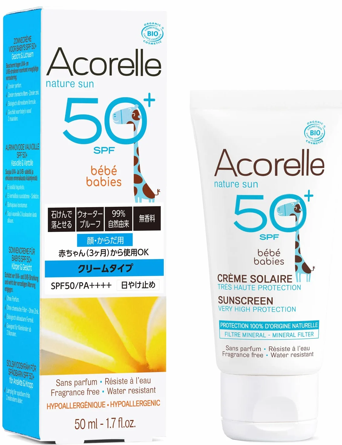 Acorelle Crema Solar Bebe SPF50 Bio 50ML