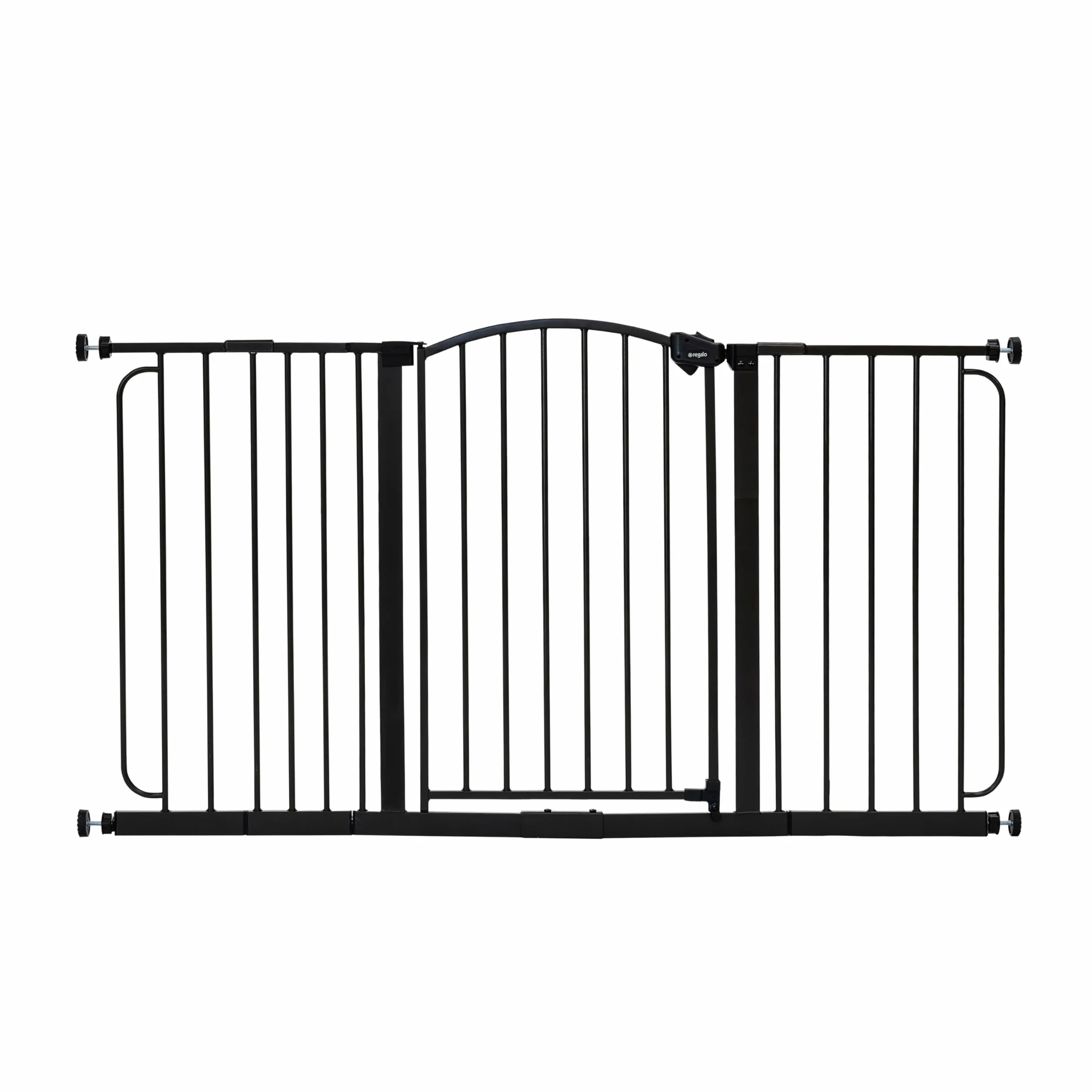 Regalo Safety Super Wide Arched Baby Gate 75-150cm Pressure Mounted Bronze