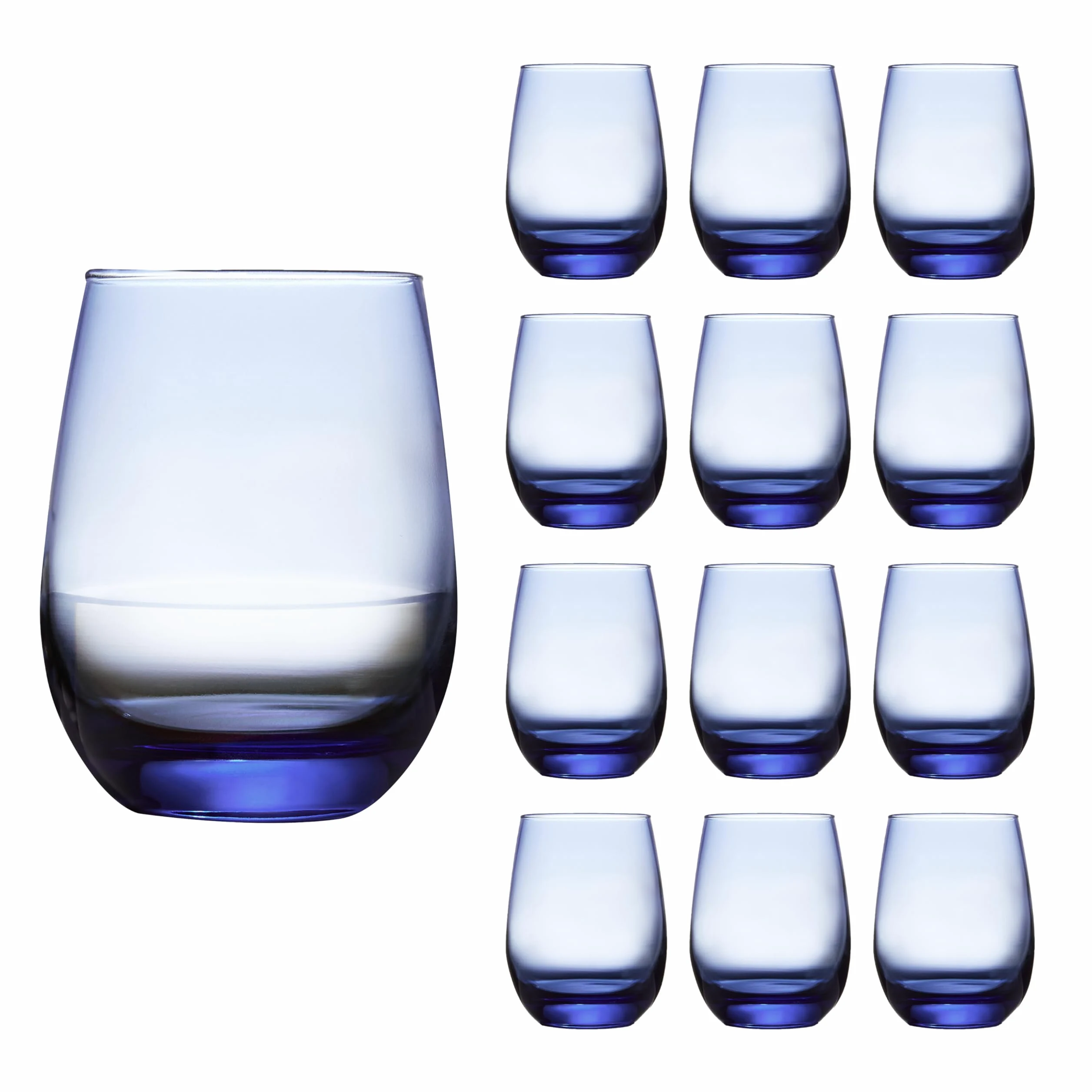 LIBBEY 70272 Verre à vin/verre universel « STEMLESS », 451 ml, lot de 12