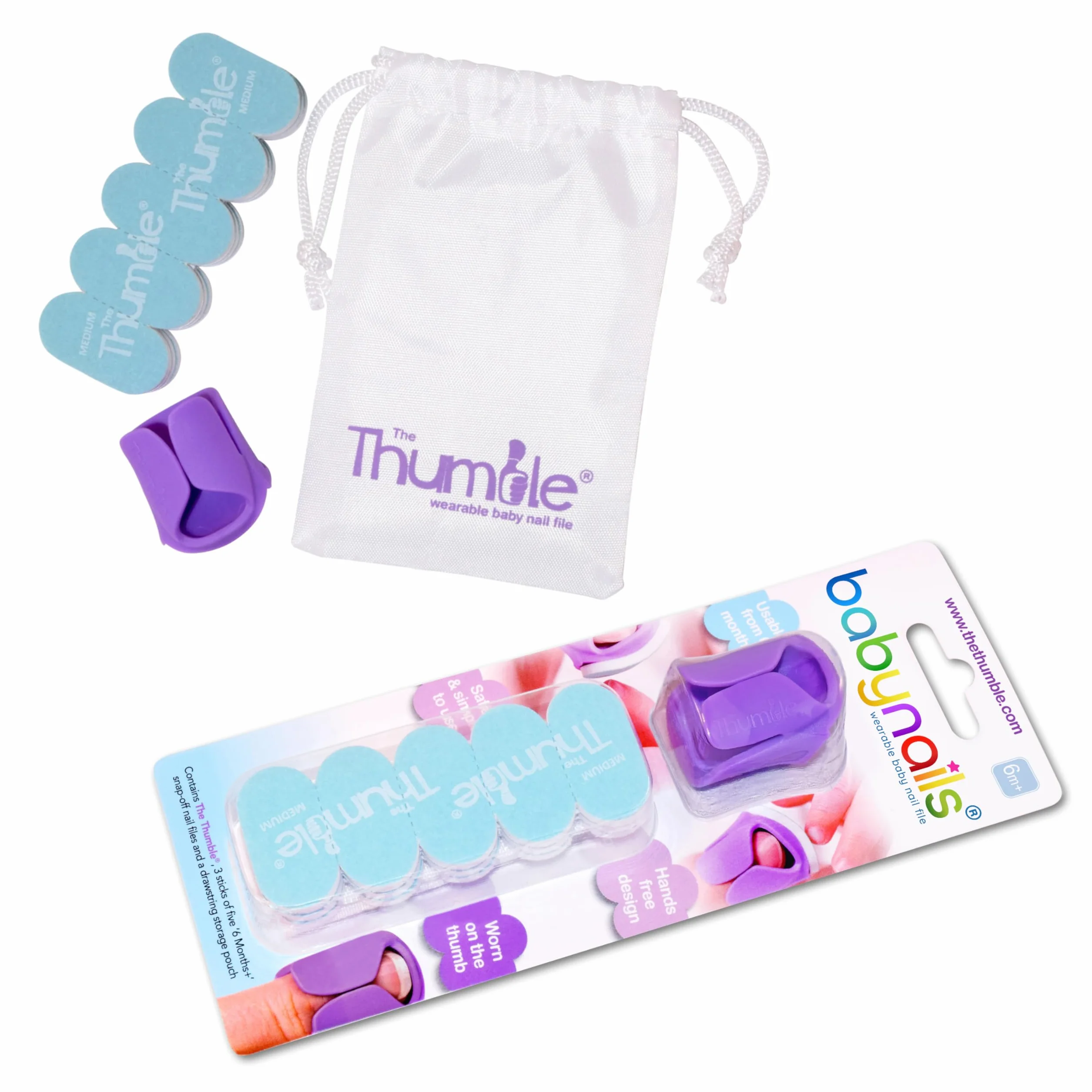 Baby Nails™ Lime à ongles portable pour bébé 6 mois+ Ensemble de soins des ongles