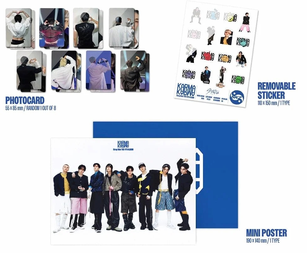 Stray Kids - Vol.4 Karma Standard Version CD (2 Versions Set)