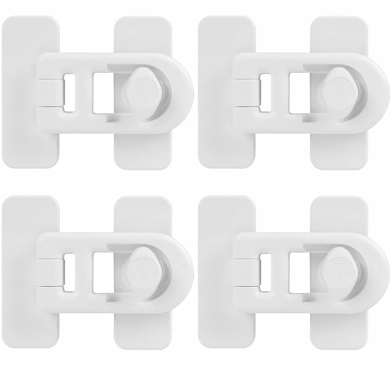 Serrure de porte de réfrigérateur sécurité enfant Blanc, Cadenas Frigo Bébé sans Perçage
