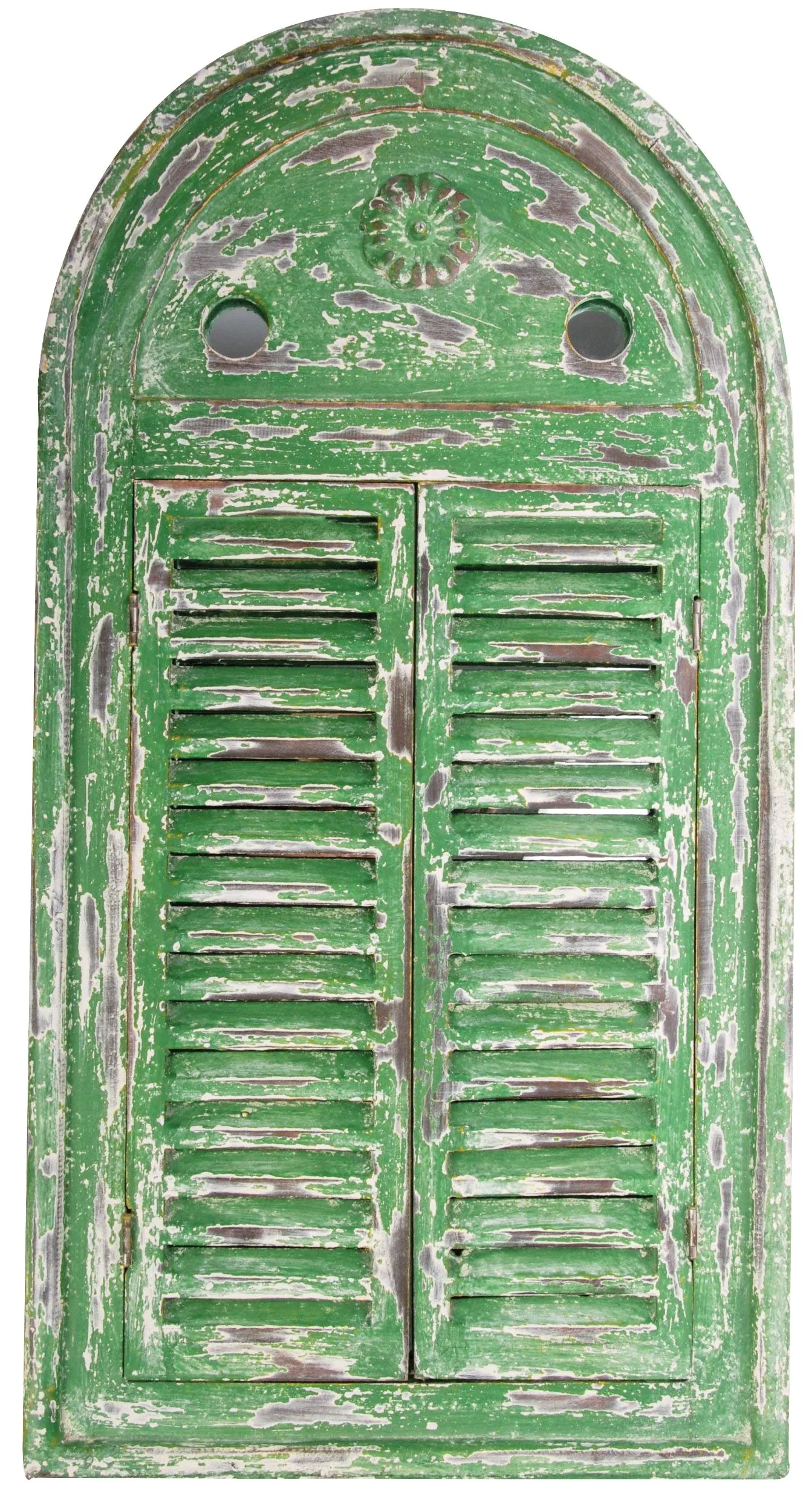 Esschert WD13 – Miroir Mural avec Portes, 39 x 55 cm Vert