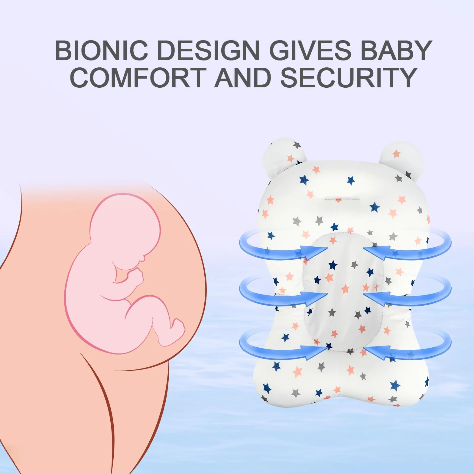 Coussin de Bain pour Bébé Nouveau-Né 0-18 Mois