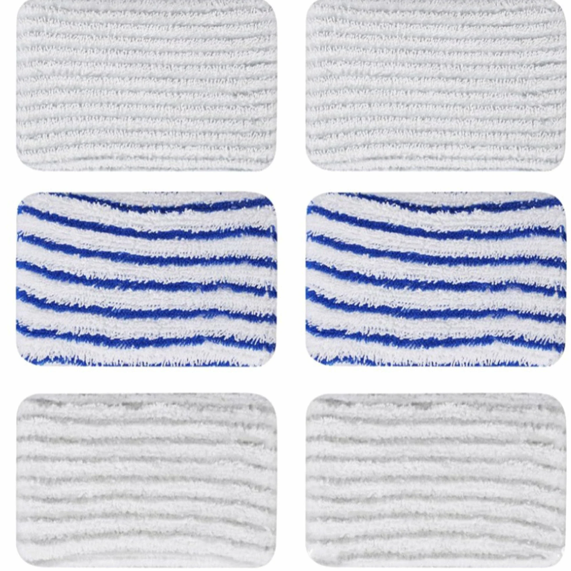 Rowenta Clean & Steam ZR850002 ZR005801 ZR005804 Lingette Accessoires Serpillere Balai Vapeur 6 Pièces Gris Bleu