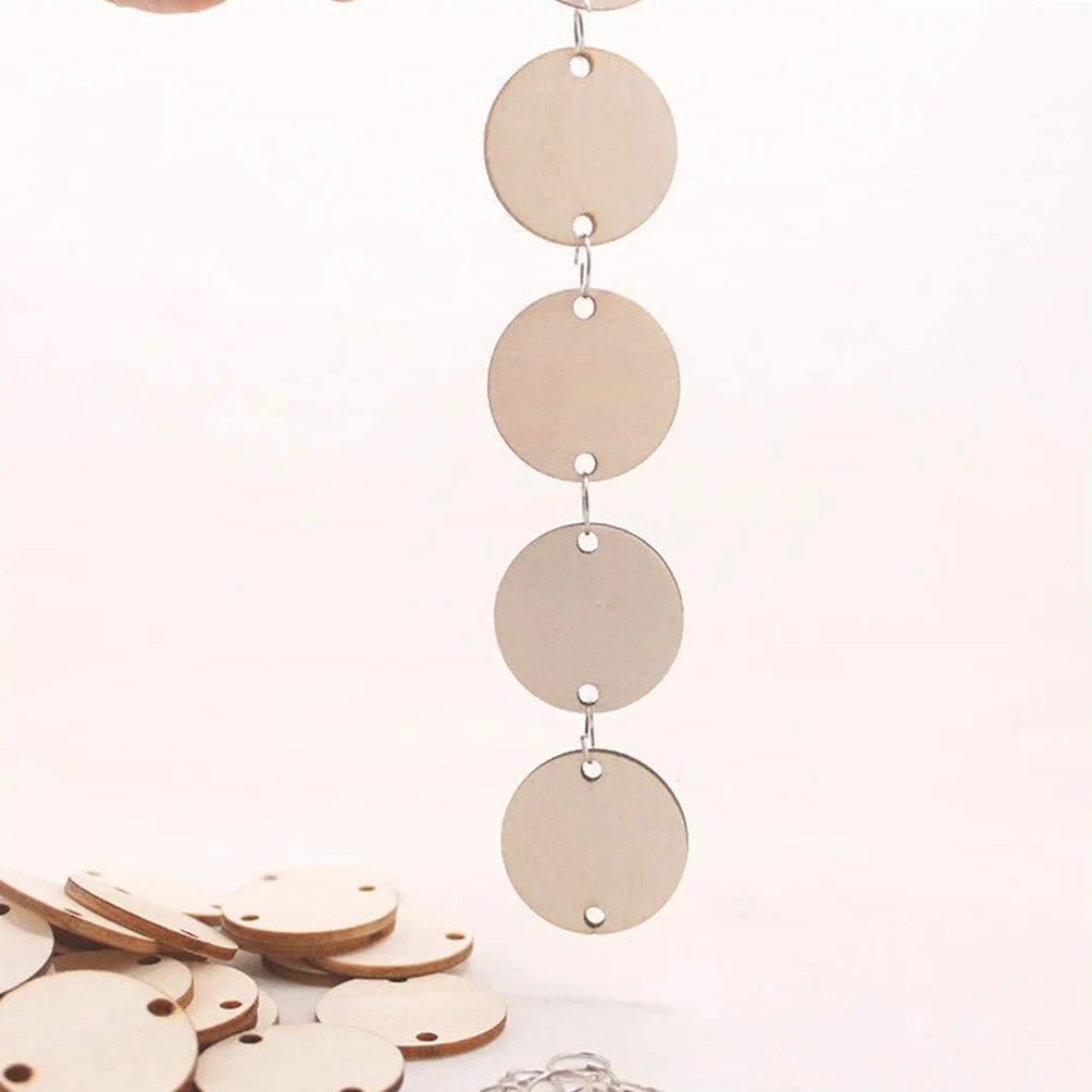 Tranches Rondes Bois 50 Pièces pour Calendrier Artisanat Décoration