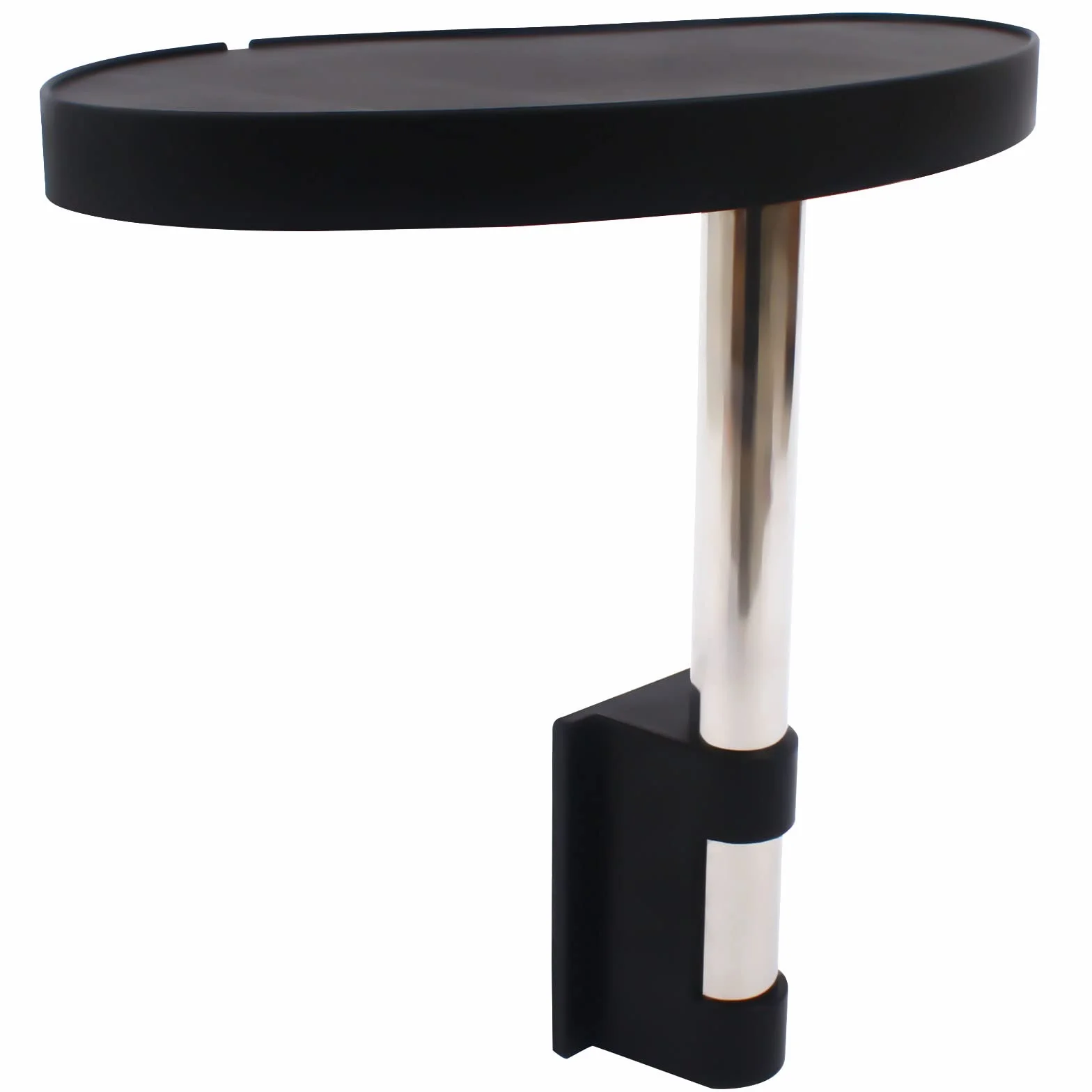 Plateau de spa noir rotatif 360° 59 x 37 x 53,5 cm pour baignoire piscine jacuzzi
