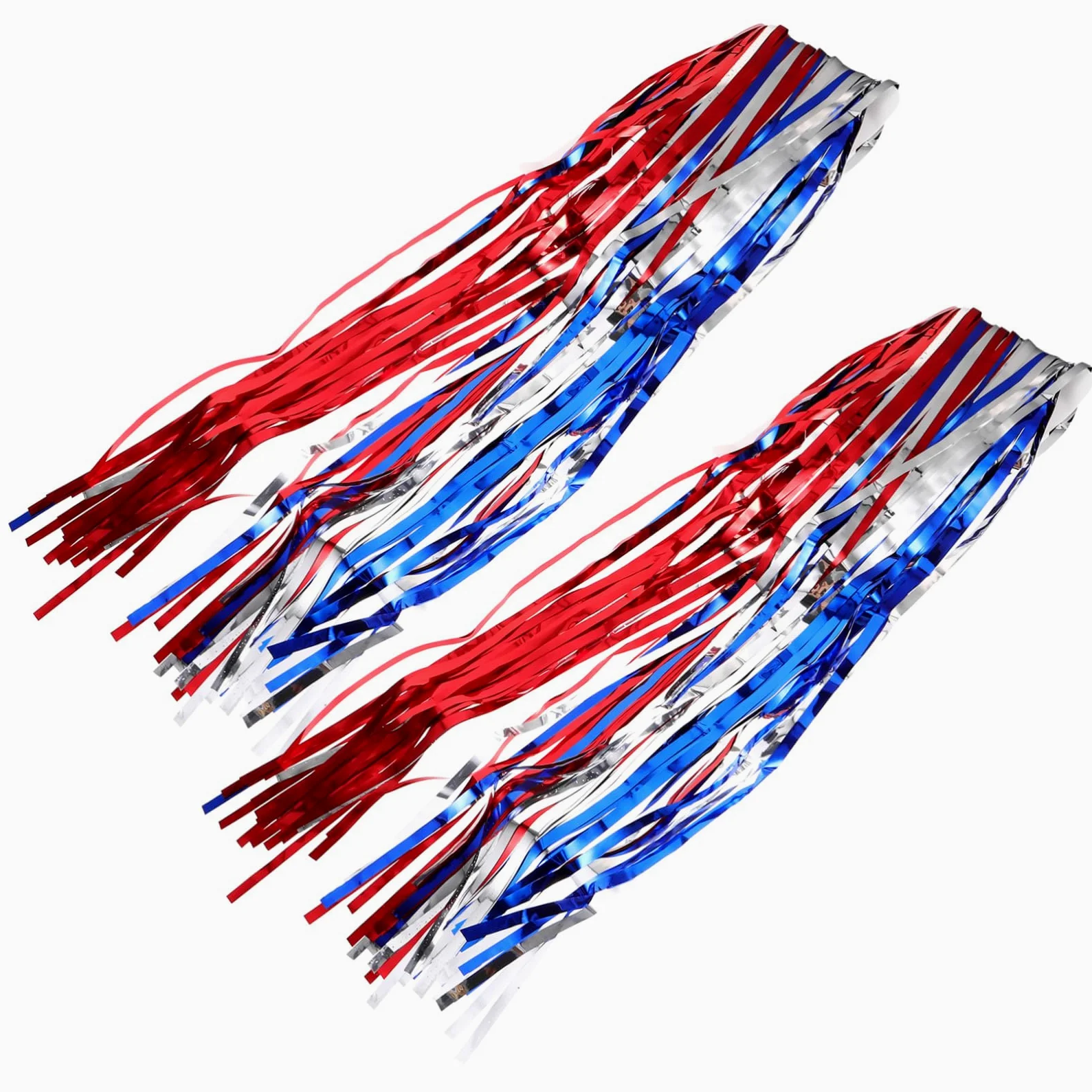 GLEAVI 5 Ensembles Rideaux Frange Métalliques of July Décoration Patriotique pour Fête De Indépendance comme Décor De Photo Et Accessoire 2 Pièces * 5