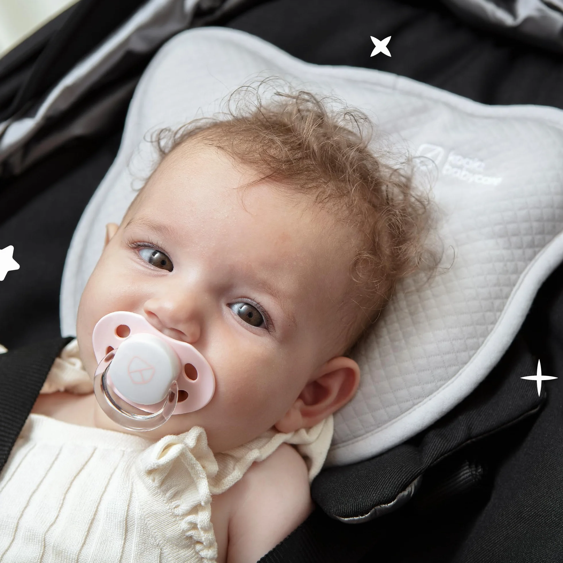 KOALA BABYCARE Coussin bébé plagiocéphalie Deux Housses Protection détachables prévenir traiter tête Plate mémoire Forme perforée Perfect Head