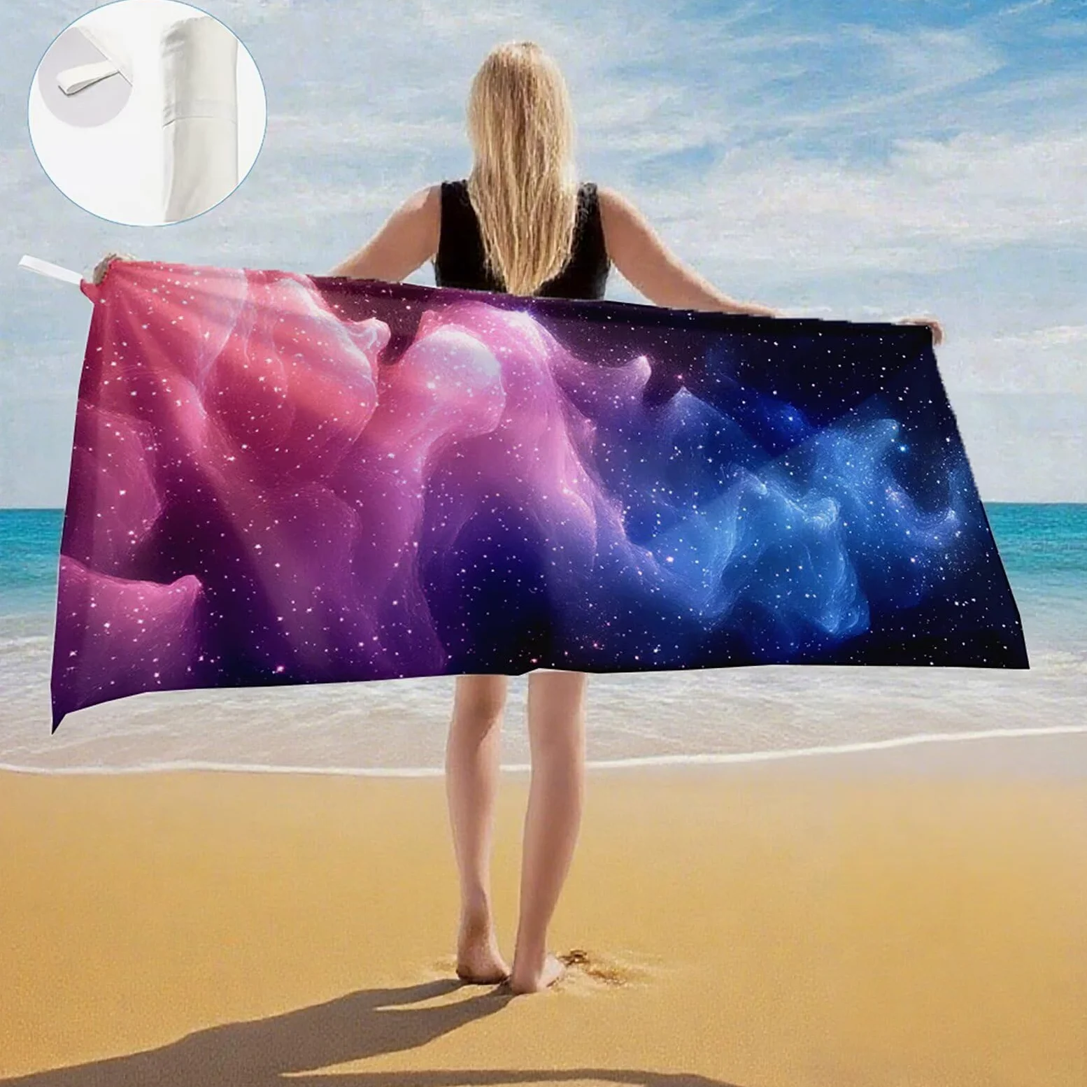 Serviette de Plage XXL 100x200 cm,Abstrait Serviette Plage Microfibre avec Séchage Rapide, Anti-Sable, Absorbante Fonction Design pour Vacances Piscine Pique-Nique Voyages Yoga, Cadeau Femme Q-900