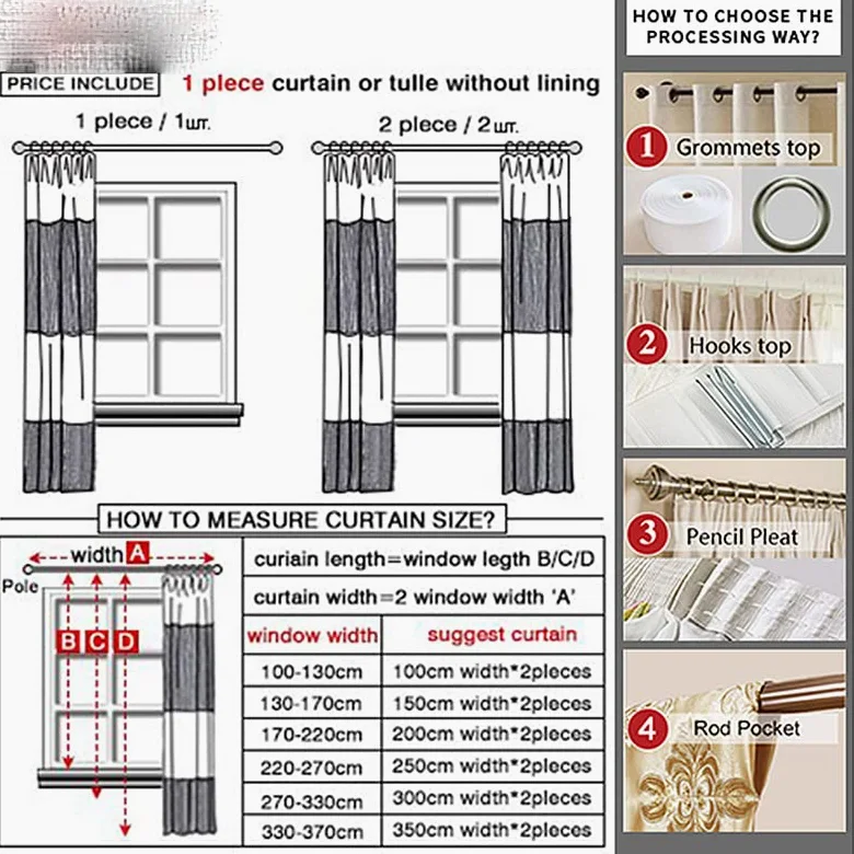 Hall Veiling Sheer Rideaux en tulle à carreaux pour salle à manger, décoration de la maison, tissu de couleur personnalisée, 100 x 180 cm, 1 pièce, pour grommets (anneaux)