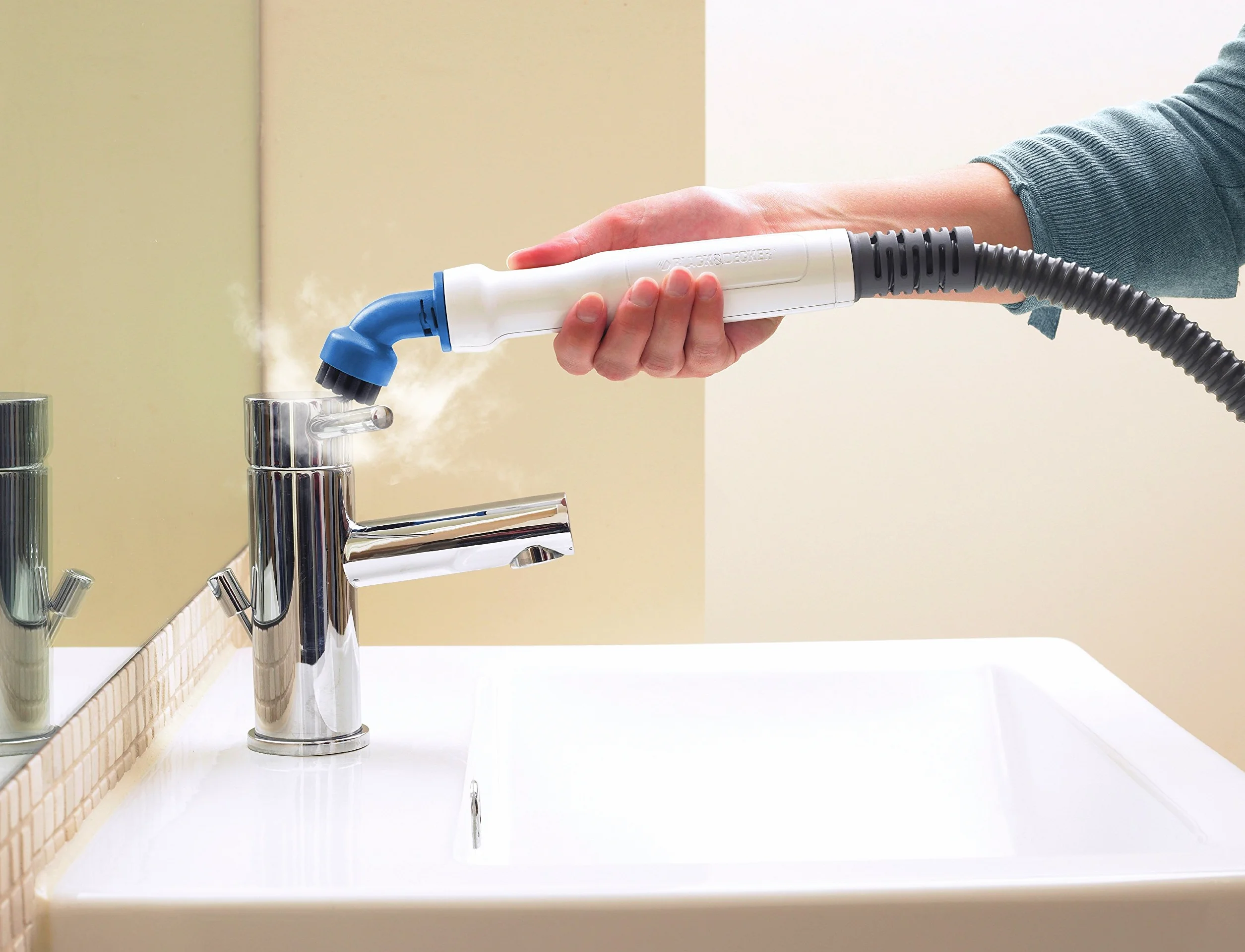 BLACK AND DECKER Kit 5 Accessoires Salle de Bain pour Balai Vapeur Multifonction