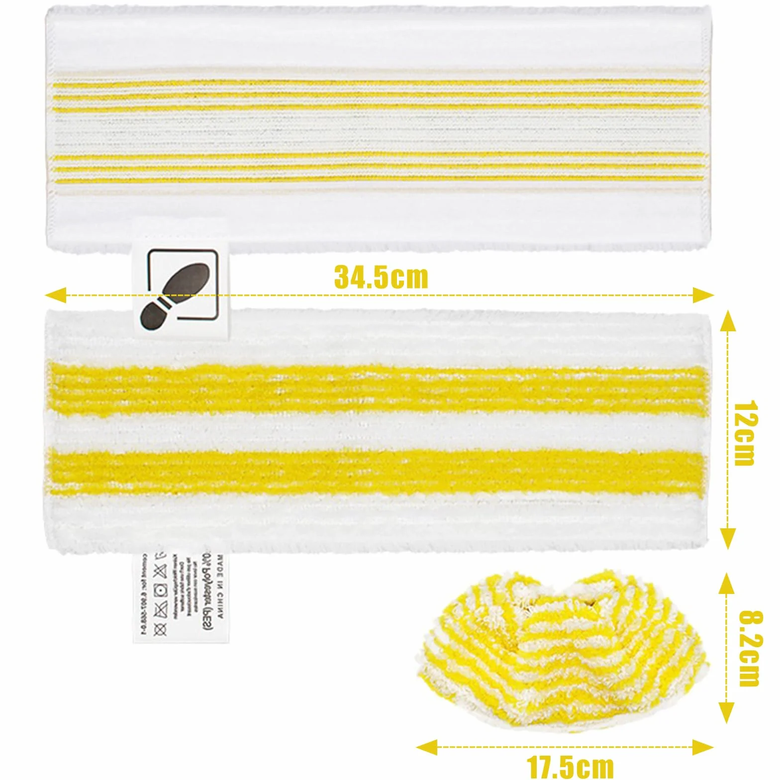 Lot de 6 Lingettes Microfibre Recharge pour Kärcher EasyFix SC 2 SC 3 SC 4 SC 5