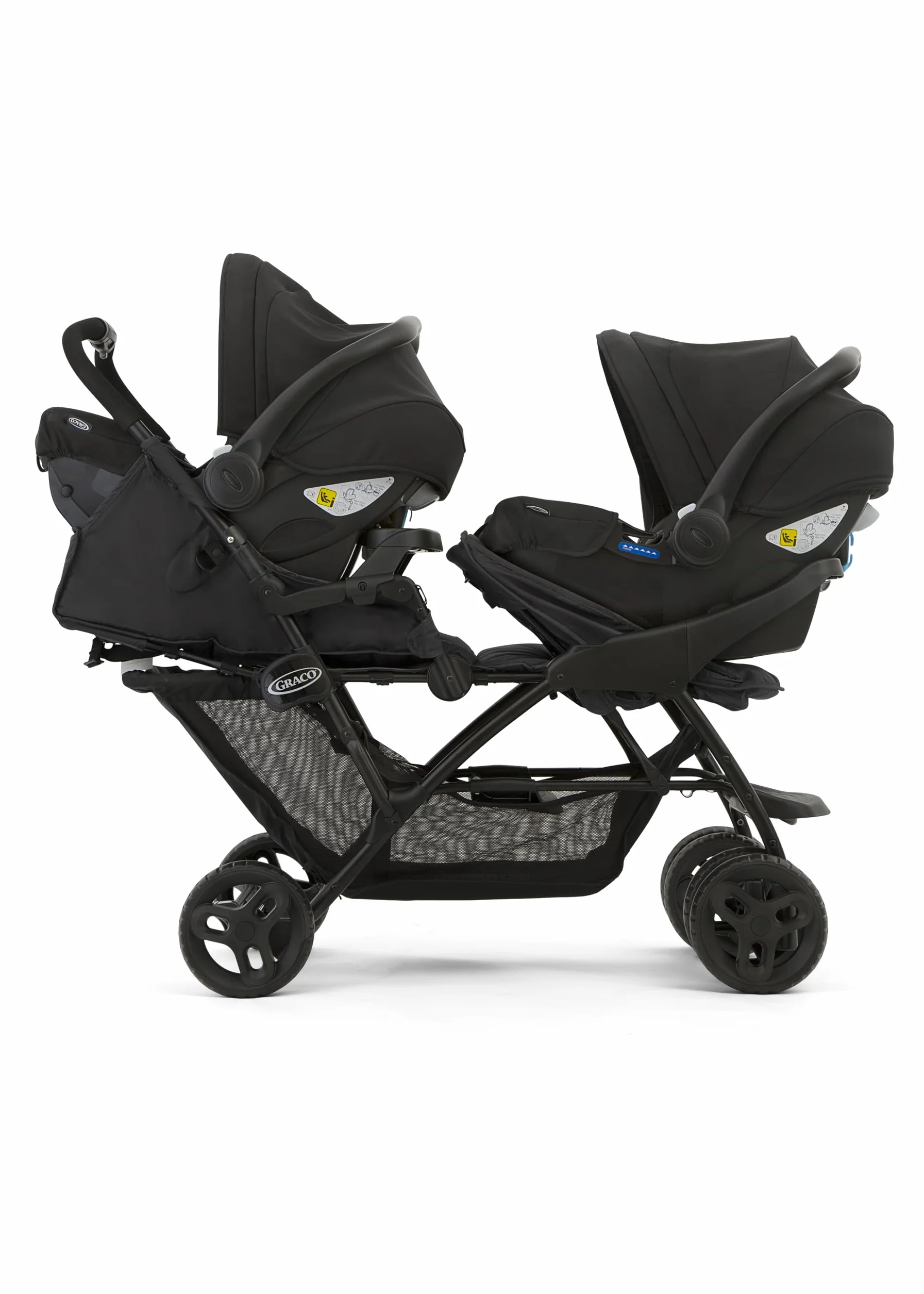 Graco Stadium Duo Poussette double 0-15 kg pliable Titanium