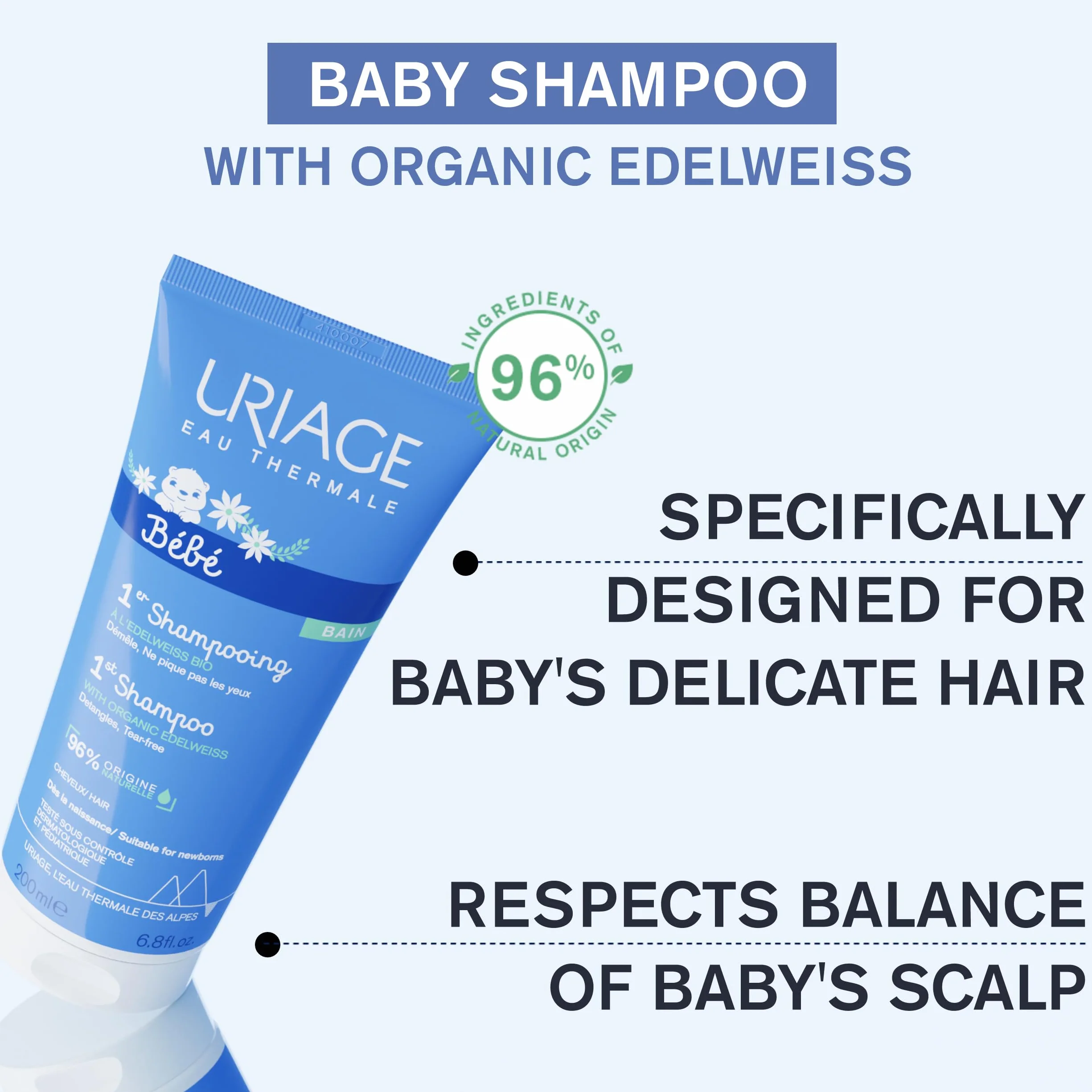 Uriage bebe 1er shampooing 200ml