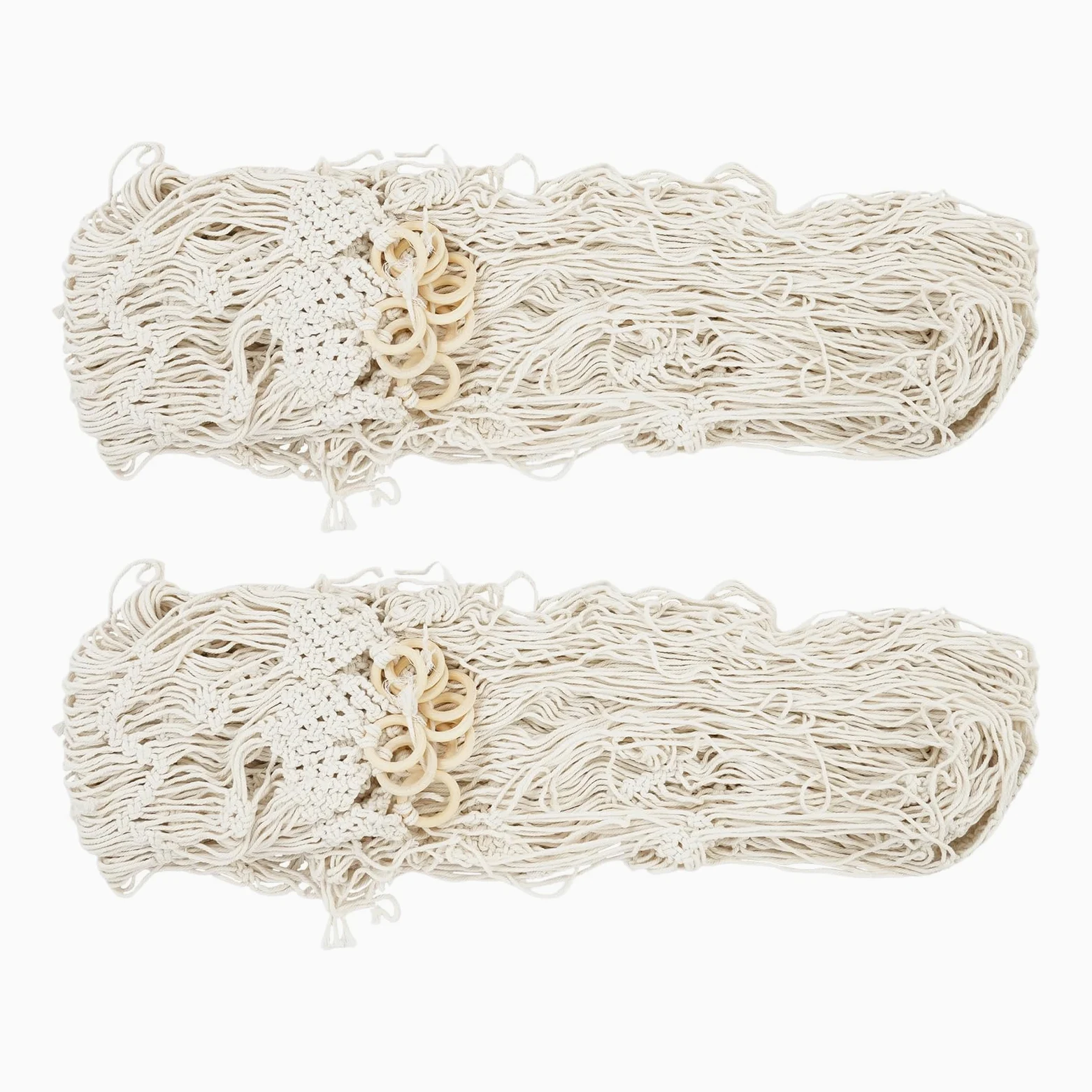 Rideau de fenêtre, 100 x 200 cm, en macramé, style bohème, séparateur de pièce, tissé à la main, 2 panneaux, pour salon, chambre à coucher, décoration de mariage