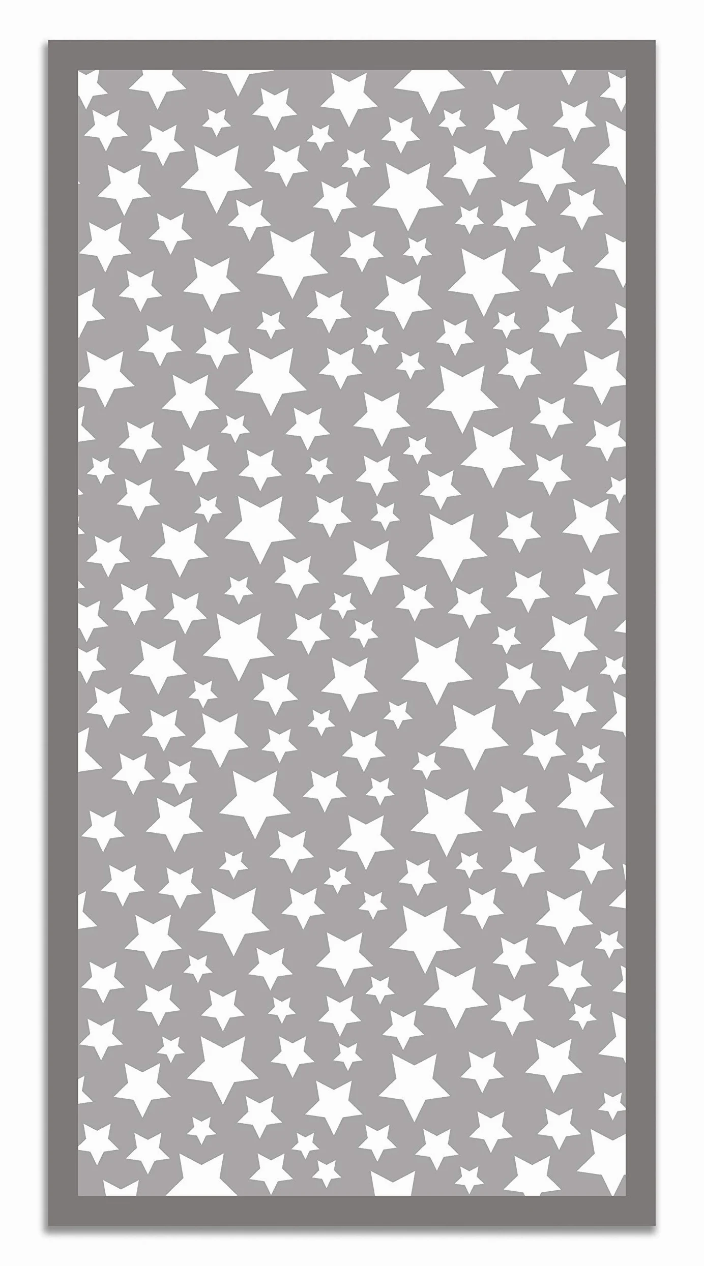 Panorama Tapis Vinyle - Modèle Étoiles Gris 80x200 cm - Différentes Tailles - Deco Maison, Cuisine, Chambre et Exterieur