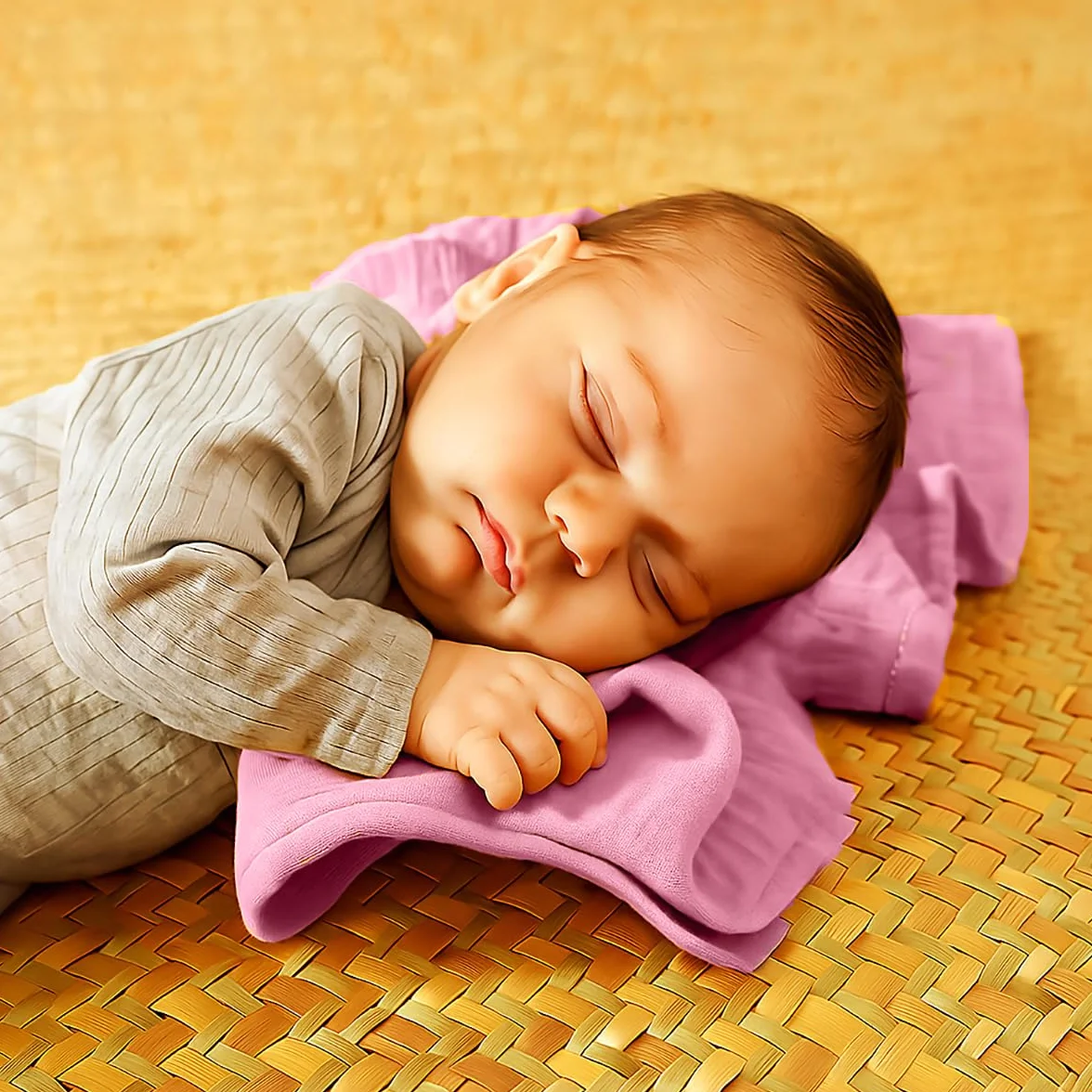 PAPATE Lot de 2 Langes Bébé 50x50cm Coton Bio Rose Fabriqués en France