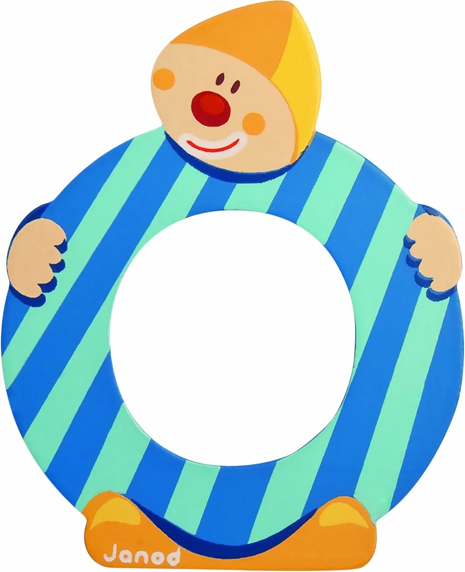 Janod Wooden Clown Letter, Multicolour