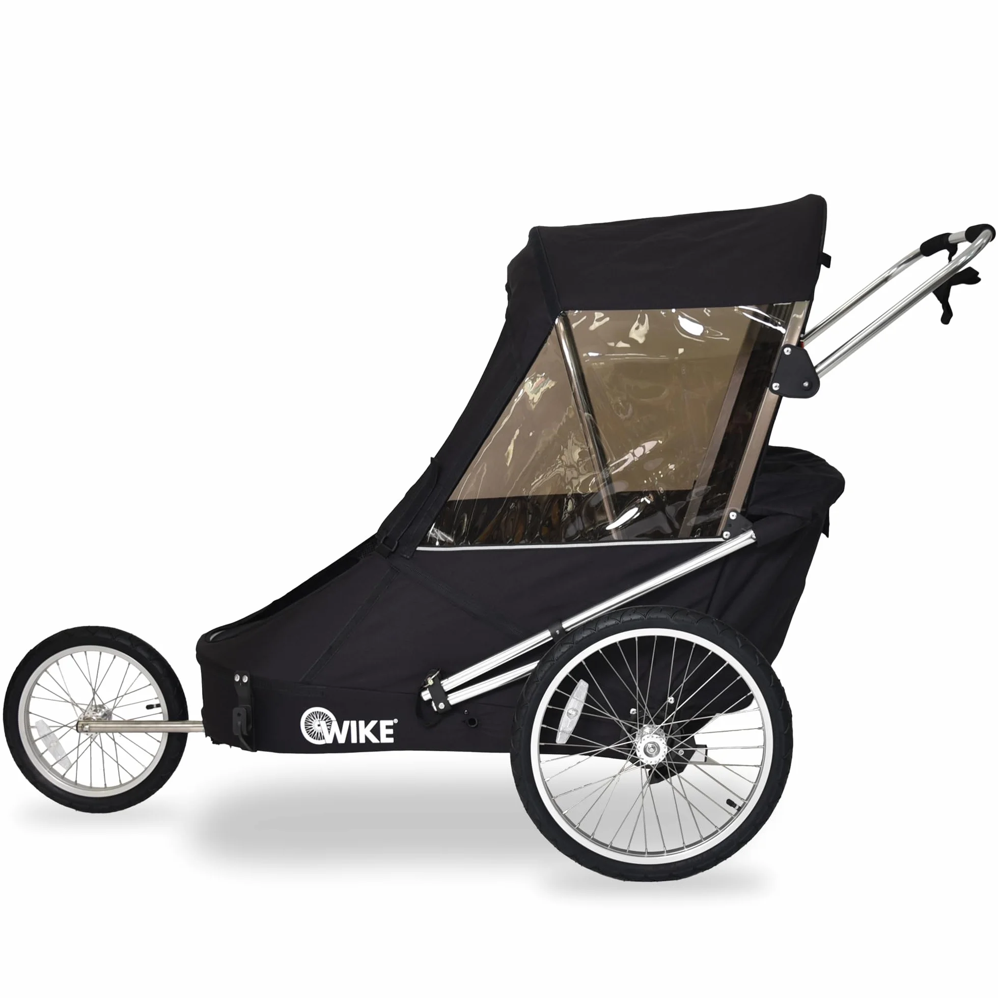 Wike Special Needs Remorque pour Poussette et kit de Jogging Noir