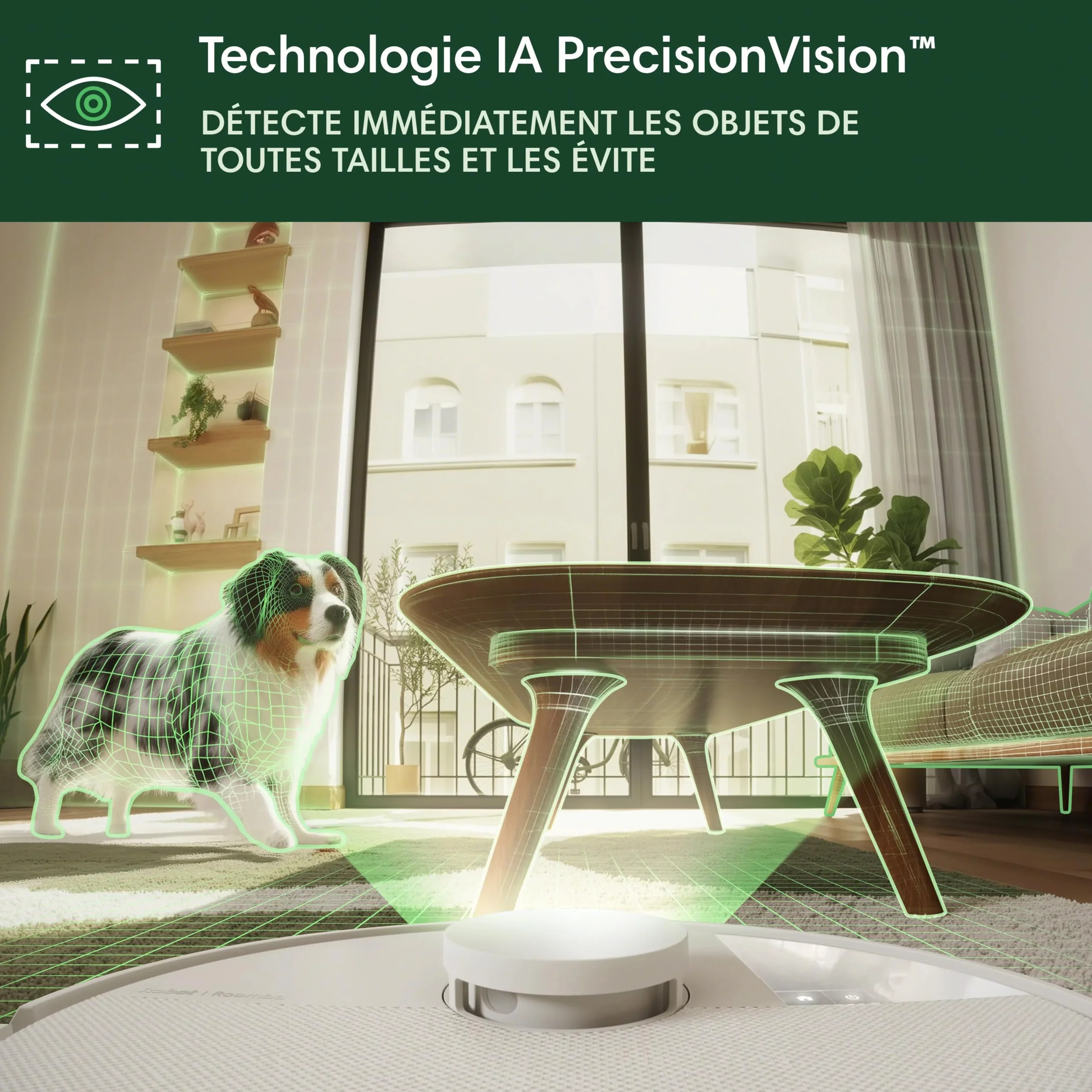 iRobot Roomba Plus 505 Combo Robot Aspirateur Laveur AutoWash Base Multifonction Lavage Séchage Air Chaud PrecisionVision IA LiDAR Clearview Pro 75 Jours Autovidage Blanc