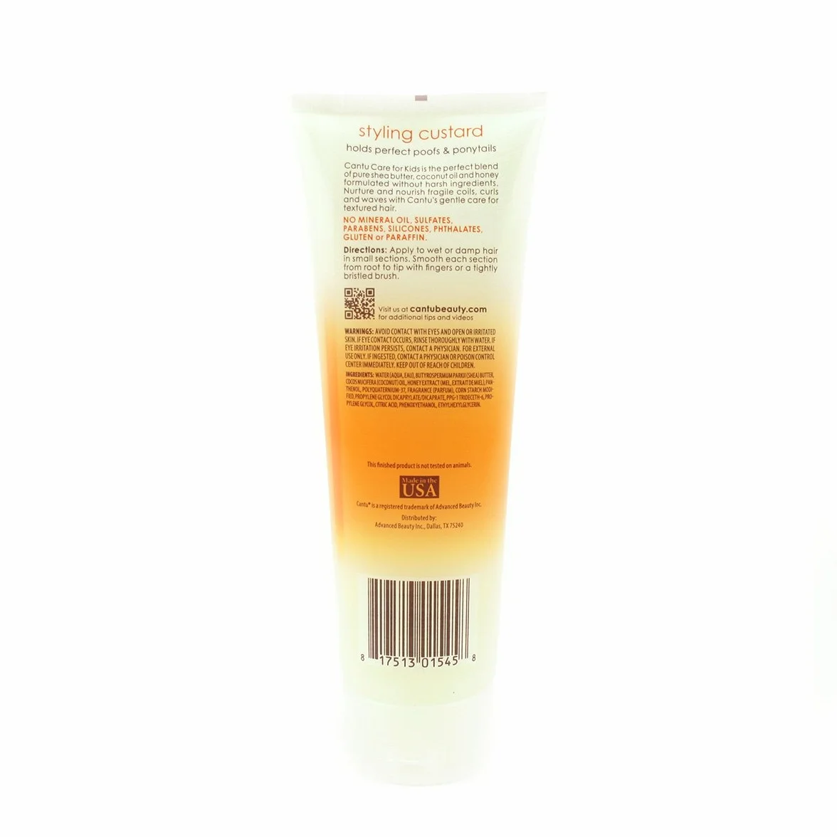 Cantu Crème Coiffante Custard Karité Coco Miel 227 ml pour Bébé
