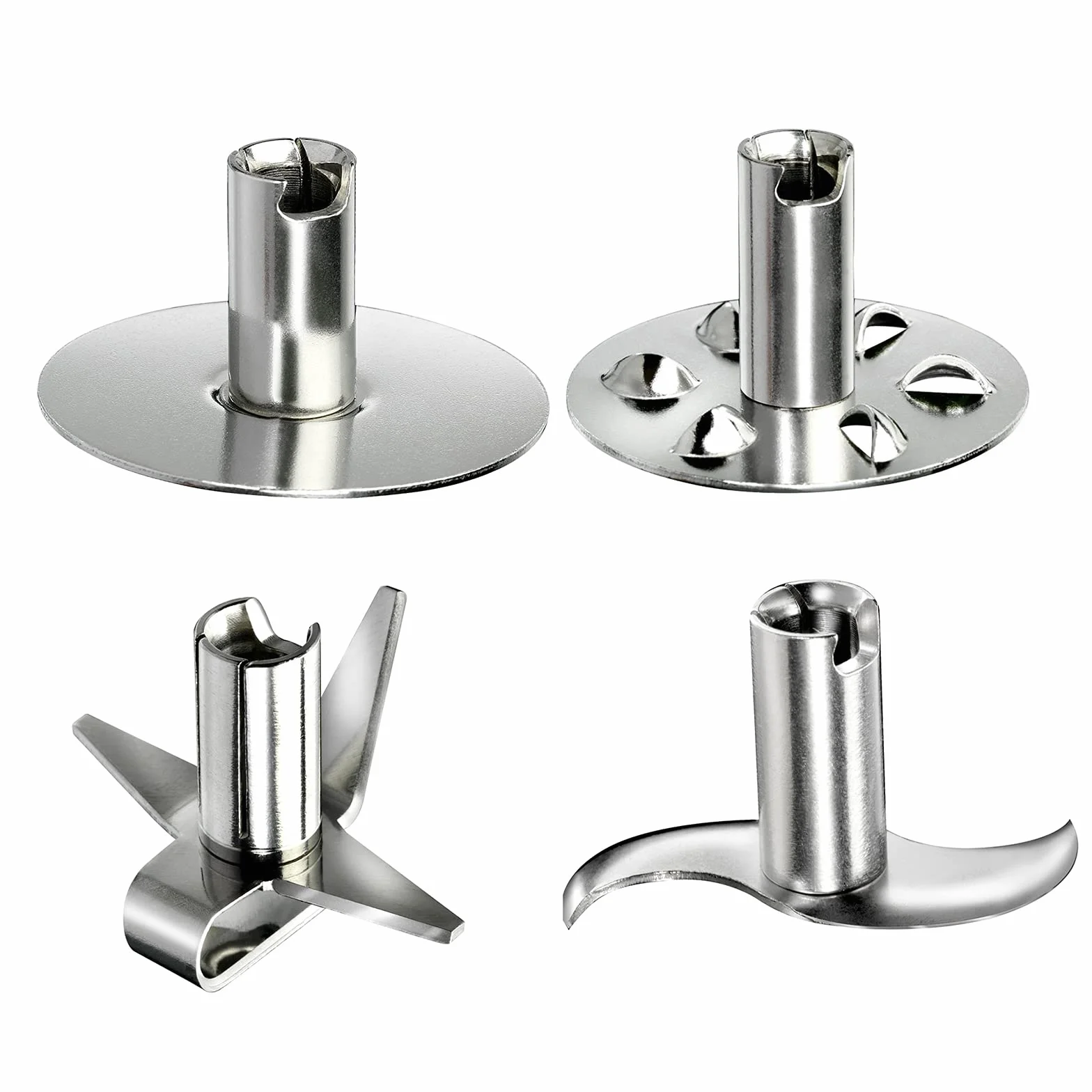 Bamix M350 MAXX mixeur plongeant 300 W avec support, 2 récipients, 4 accessoires, argenté/chrome