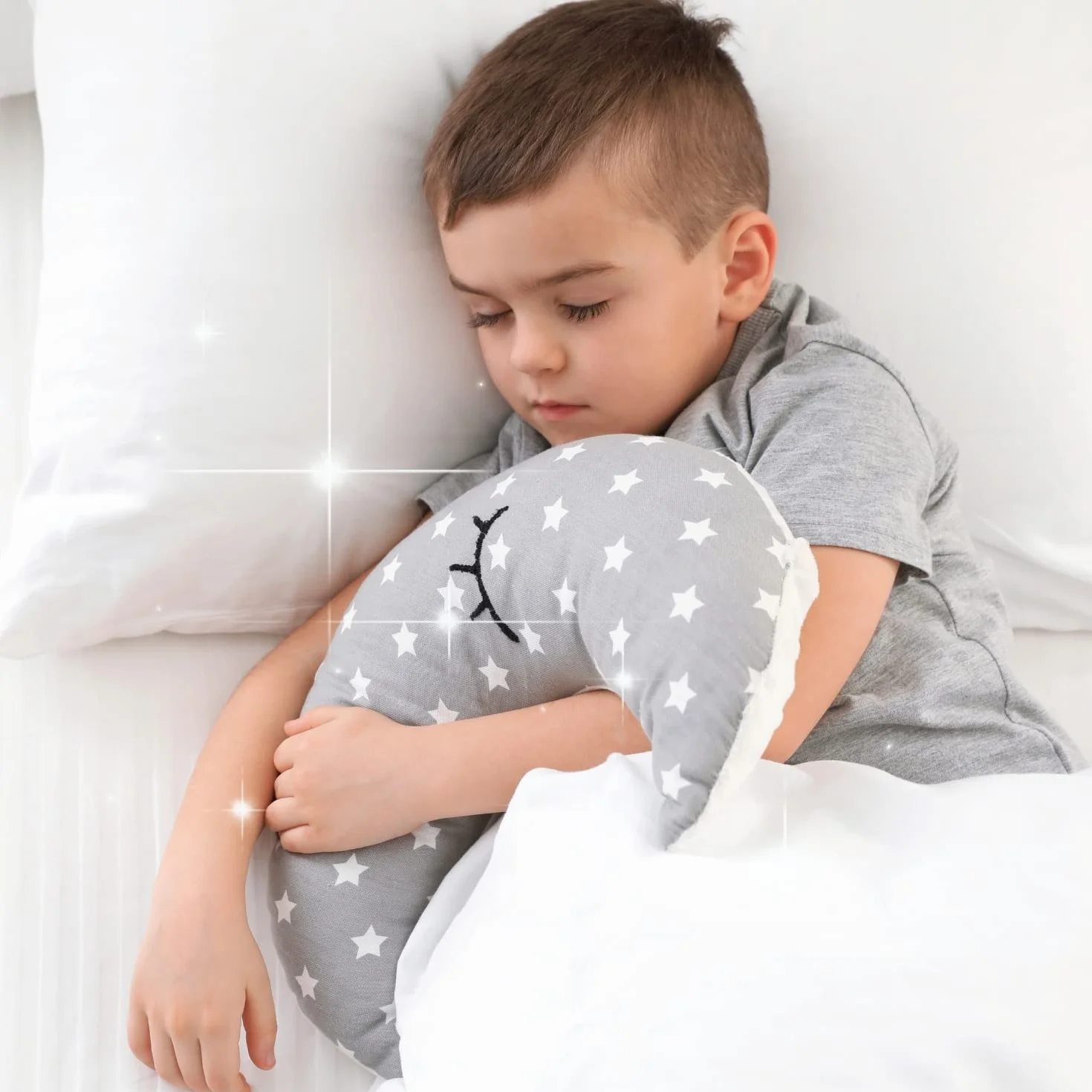 BabyTools Oreiller Enfant 40x60 Transpirant Résistant Acariens Taie 100% Coton Oeko-TEX Fabriqué Italie